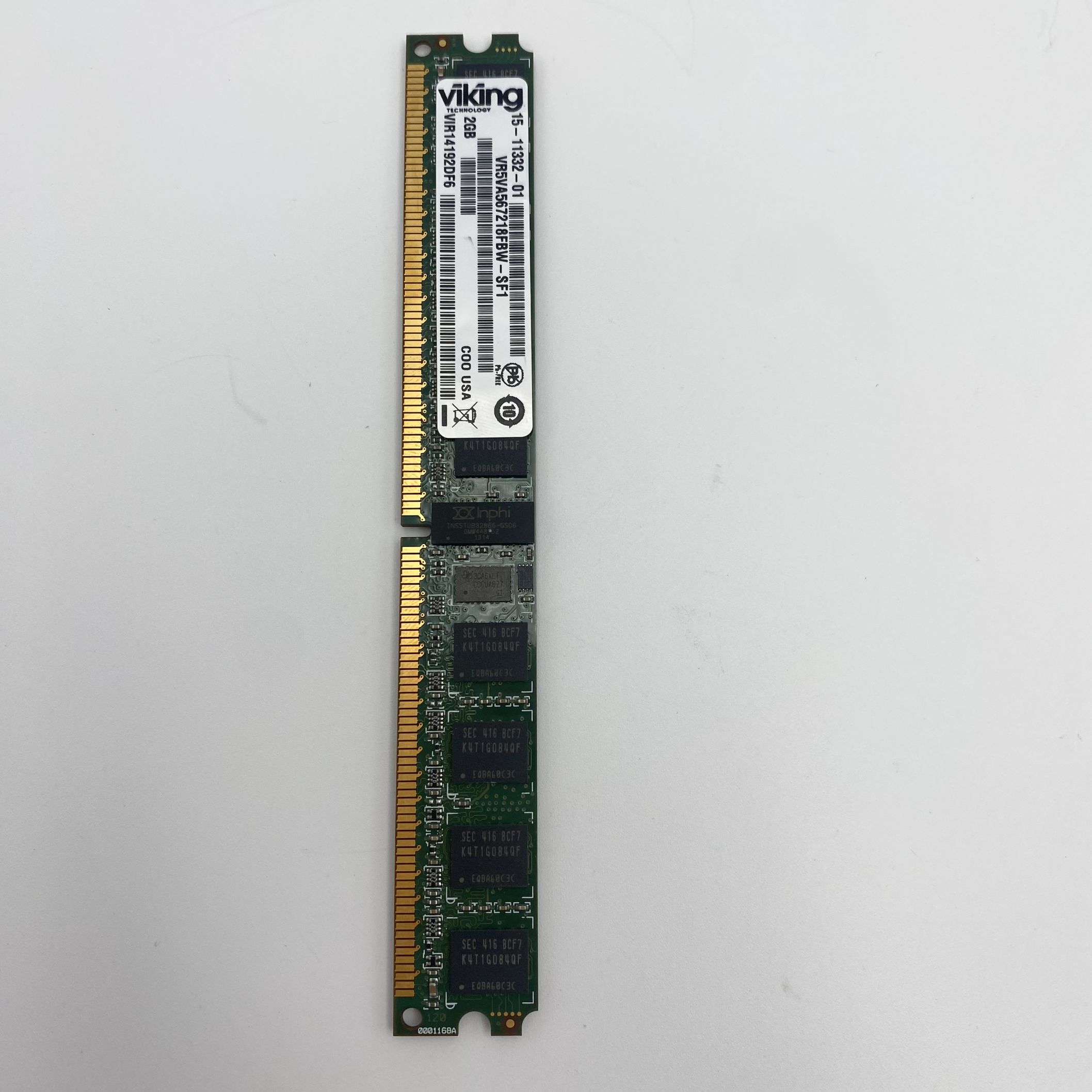 Viking 2GB DDR2 Registered ECC PC2-5300 667Mhz 2Rx8 Memory VR5VA567218FBW-SF1 - Image 3