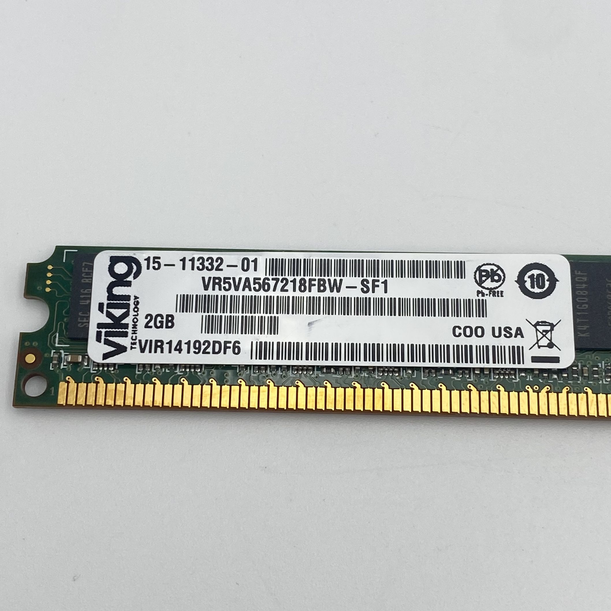 Viking 2GB DDR2 Registered ECC PC2-5300 667Mhz 2Rx8 Memory VR5VA567218FBW-SF1 - Image 5