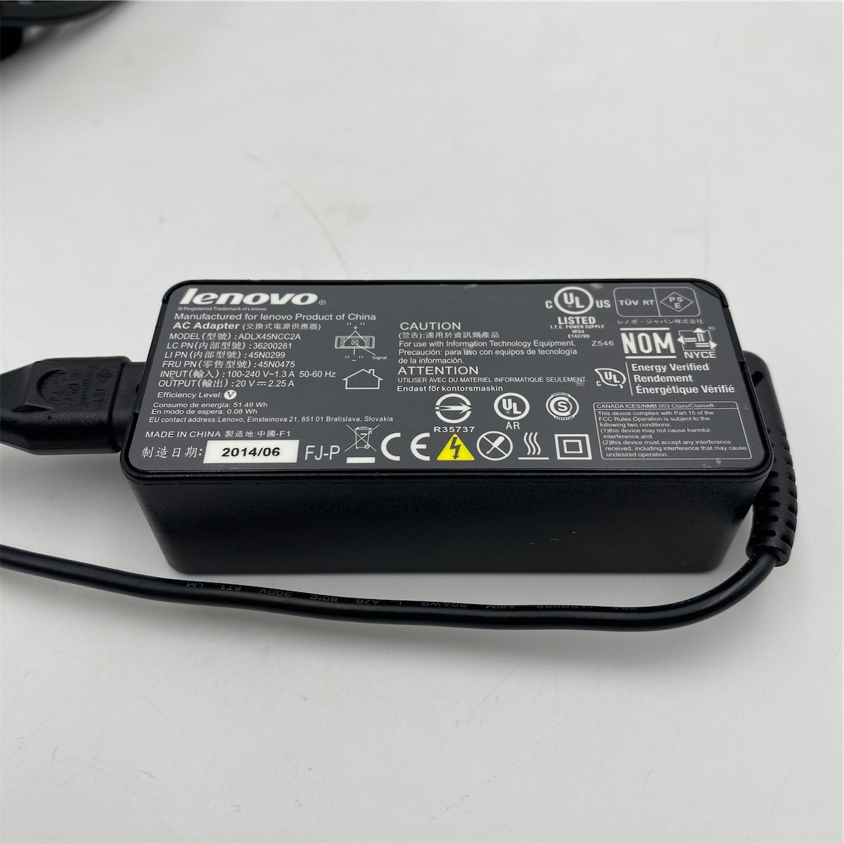 Lenovo Power Supply 45W Ac Adapter 45N0296 45N0289 00HM616 00HM614 45N0475 - Image 3