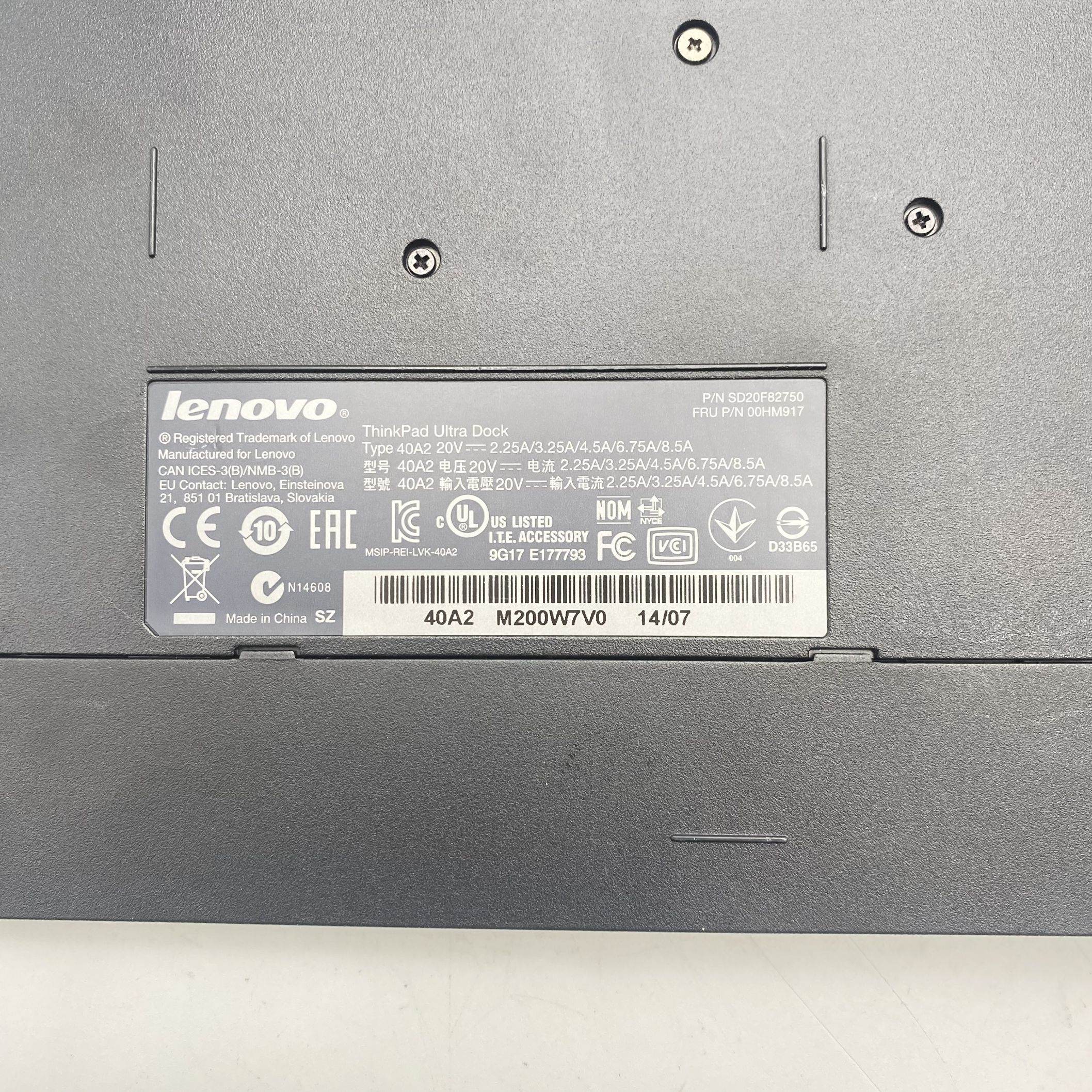 Lenovo ThinkPad Ultra Docking Station Port USB 3 *No Key/Unlocked* 00HM917 - Imagen 5