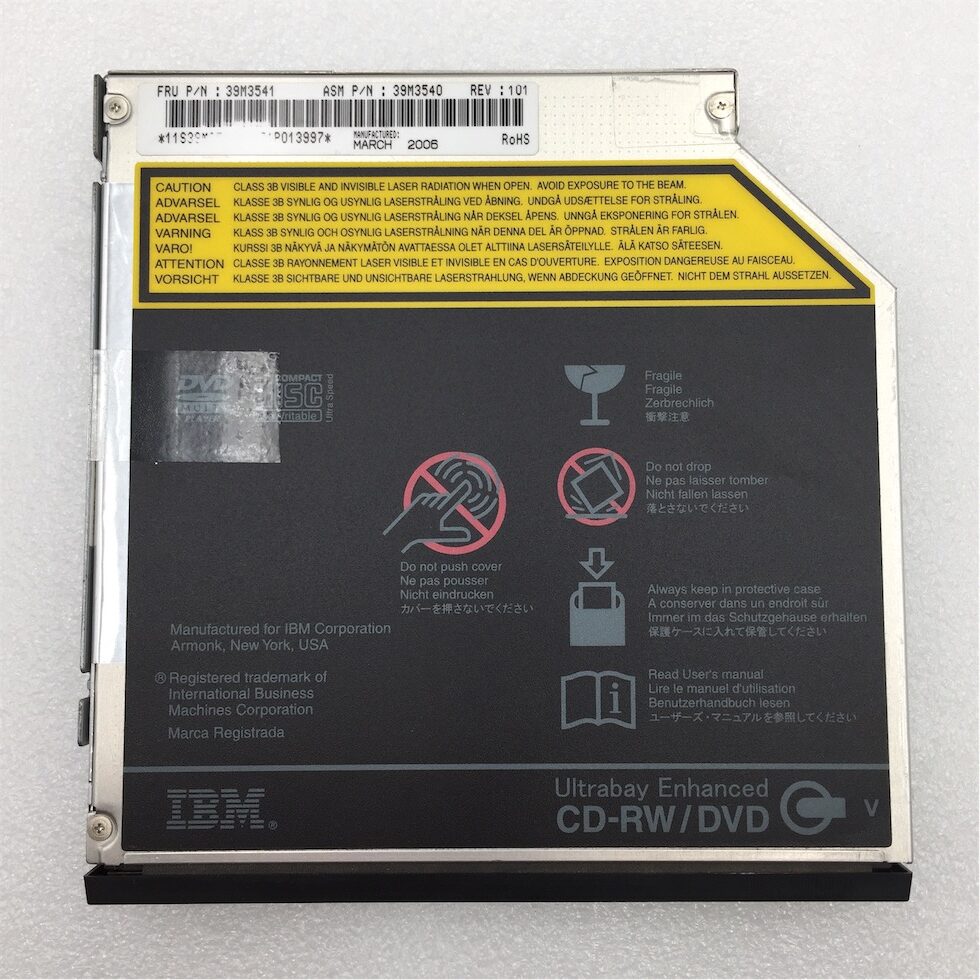 IBM OPTICAL DRIVE INTERNAL CD-RW / DVD SLIMLINE DRIVE