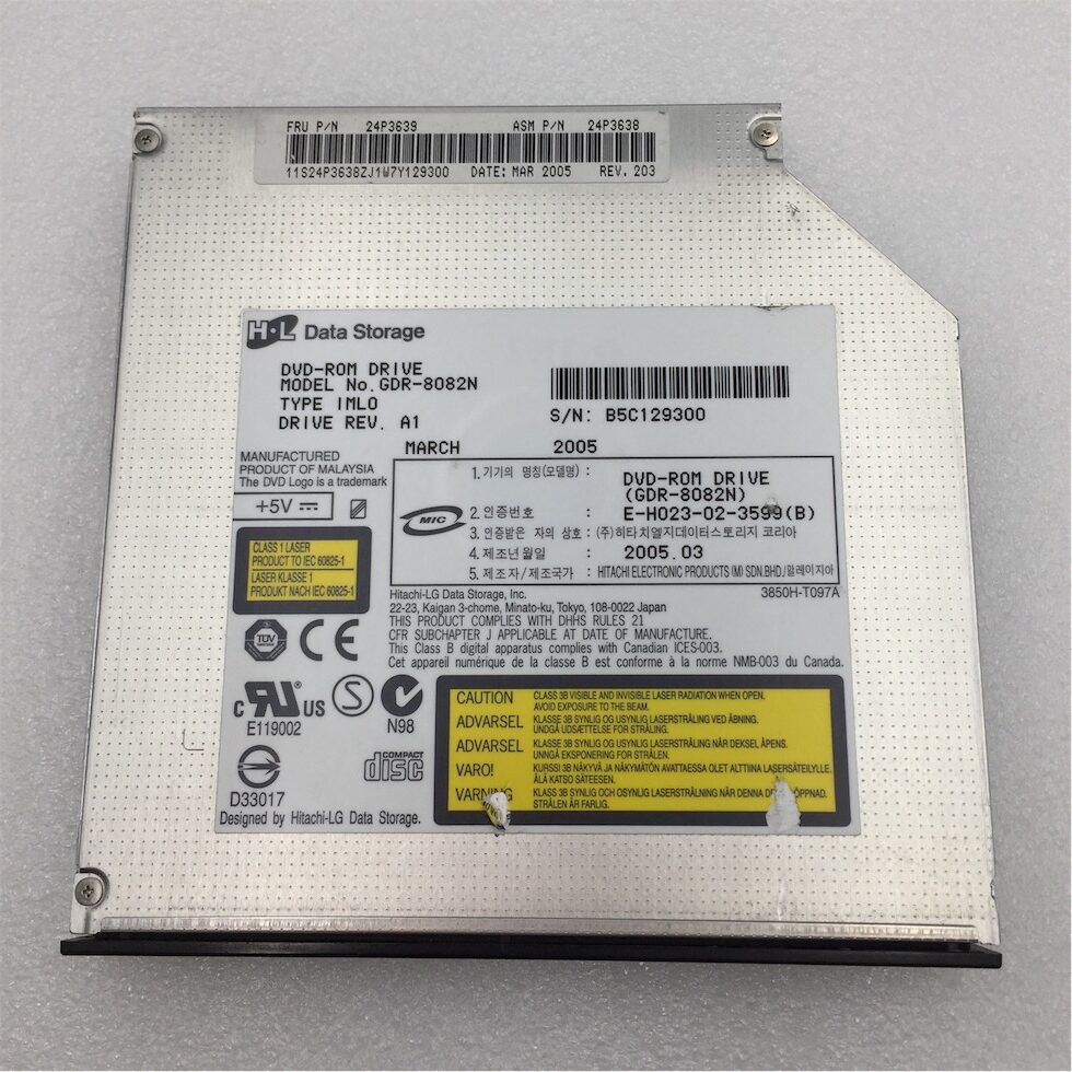 IBM DVD-ROM 8x/CD-RW 24x IDE Internal Black Slimline Drive - Imagen 8