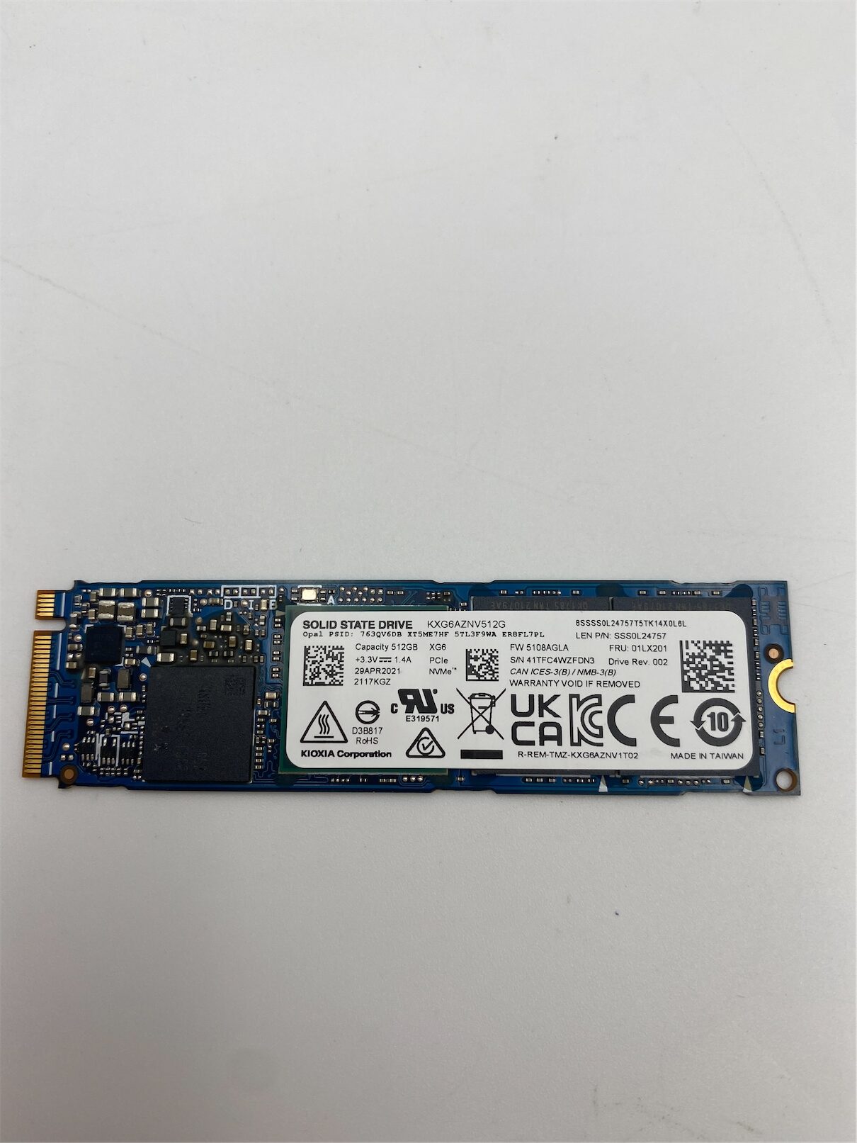Lenovo 512GB SSD M.2 2280 PCIe3x4