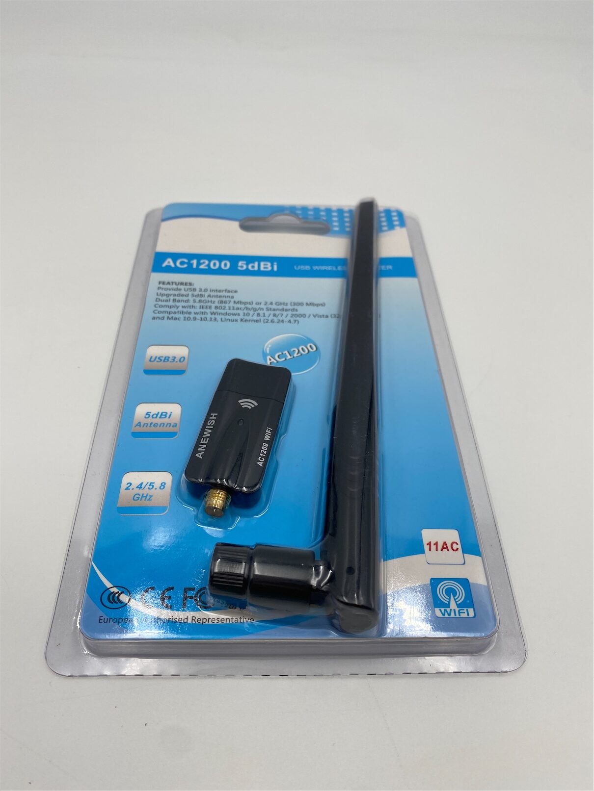 HAOLIYUN AC1200 5dBi USB WIRELESS ADAPTER NIP