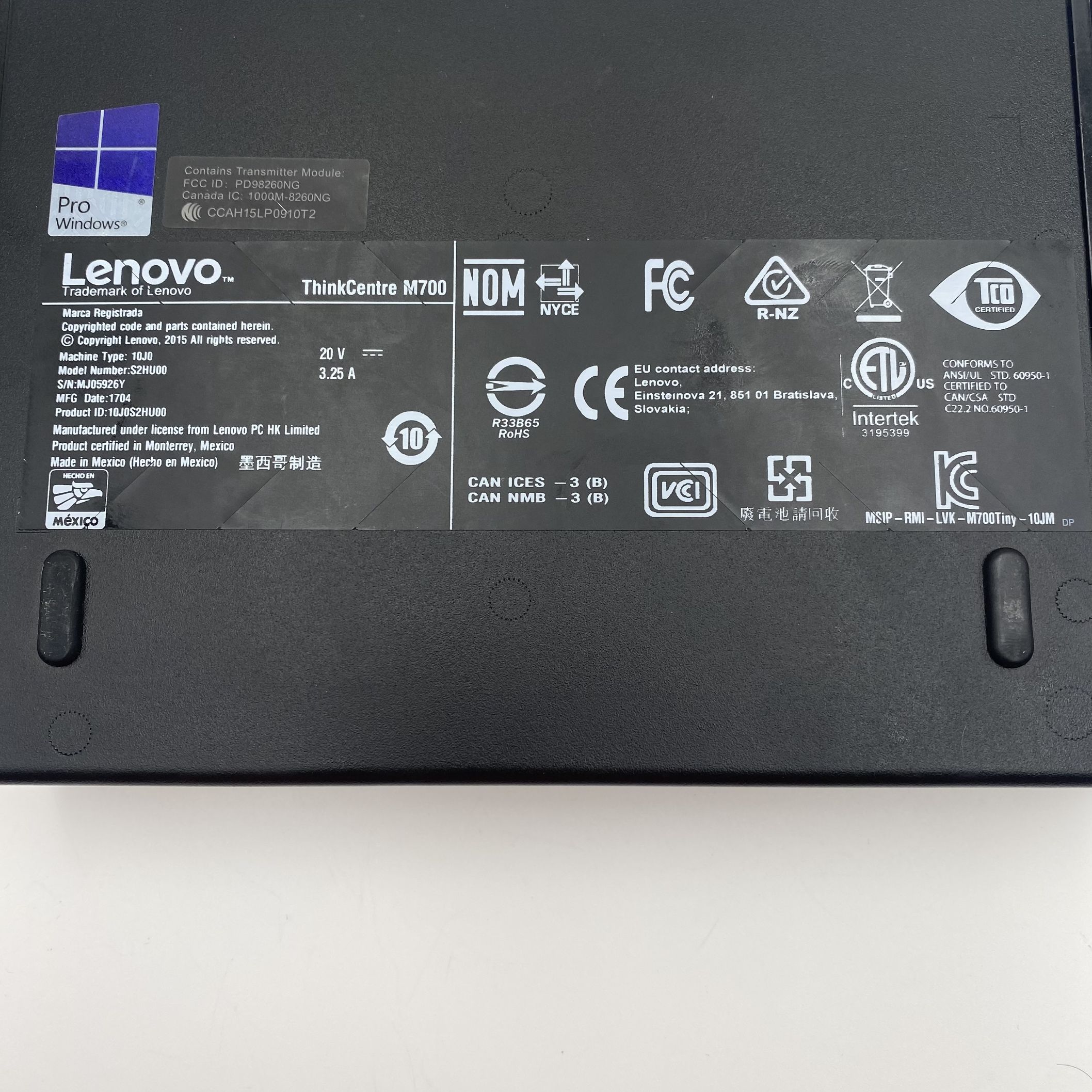 LENOVO M700 TINY I5-6500T 8GB RAM 500GB HDD(BROKEN USB) - Image 3