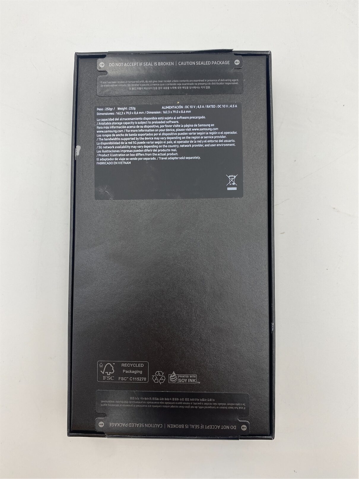 Samsung Galaxy S24 Ultra 256GB Titanium Gray Empty Box - Image 5