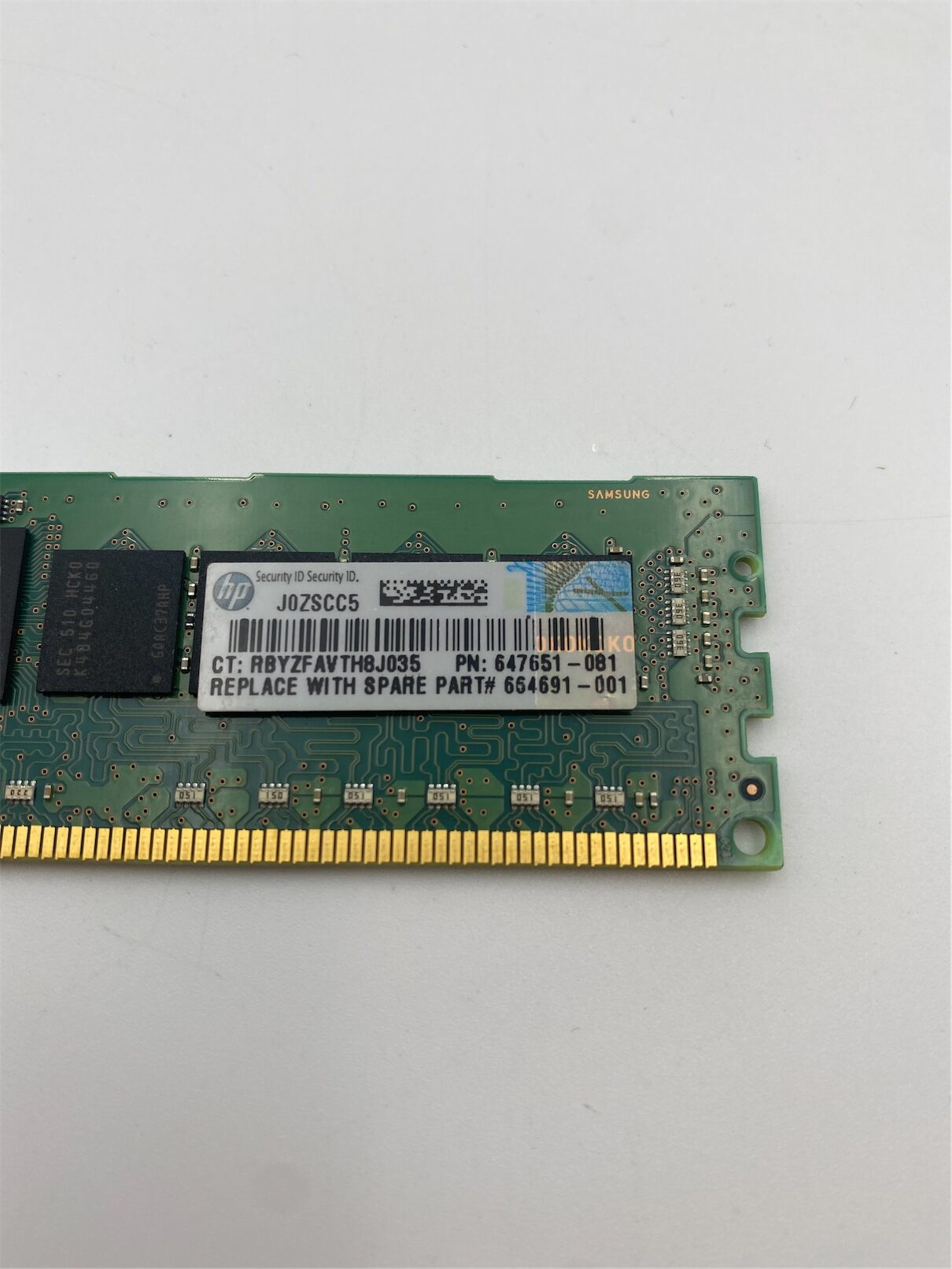 HP 8GB (1x8GB) 1RX4 PC3-12800R DDR3-1600MHZ RDIMM - Imagen 9