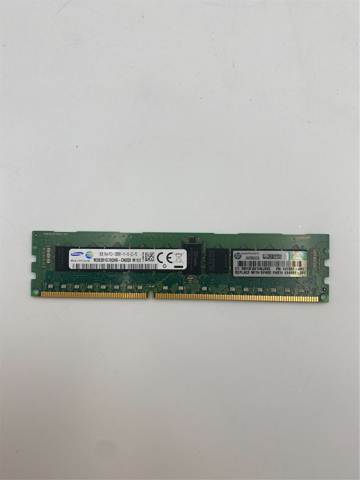 HP 8GB (1x8GB) 1RX4 PC3-12800R DDR3-1600MHZ RDIMM - Imagen 10