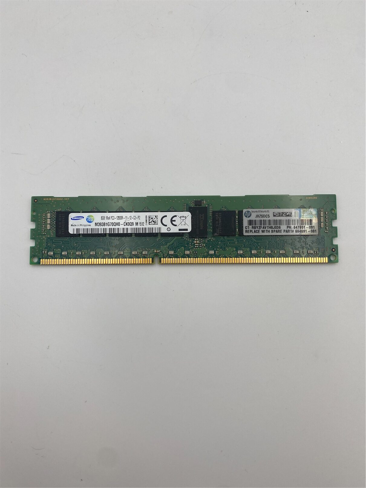 HP 8GB (1x8GB) 1RX4 PC3-12800R DDR3-1600MHZ RDIMM - Imagen 6