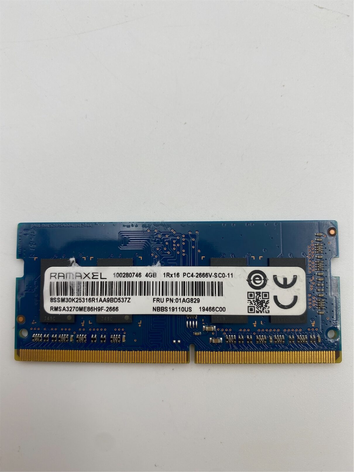 Lenovo MEMORY,4G,DDR4,2666,SODIMM,RAMAXEL