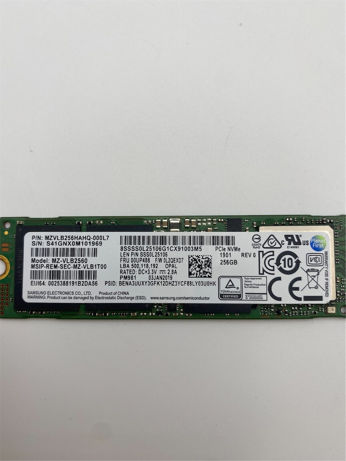 Lenovo 256GB SSD Hard Drive (m.2 PCIE 3X4) - Imagen 4
