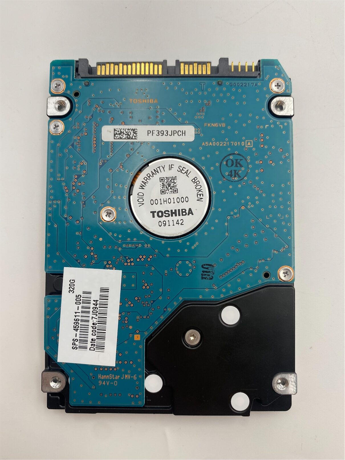 Toshiba SATA/3Nonenone 9.5mm 320GB 2.5in. 5400rpm MK3252GSX - Image 2