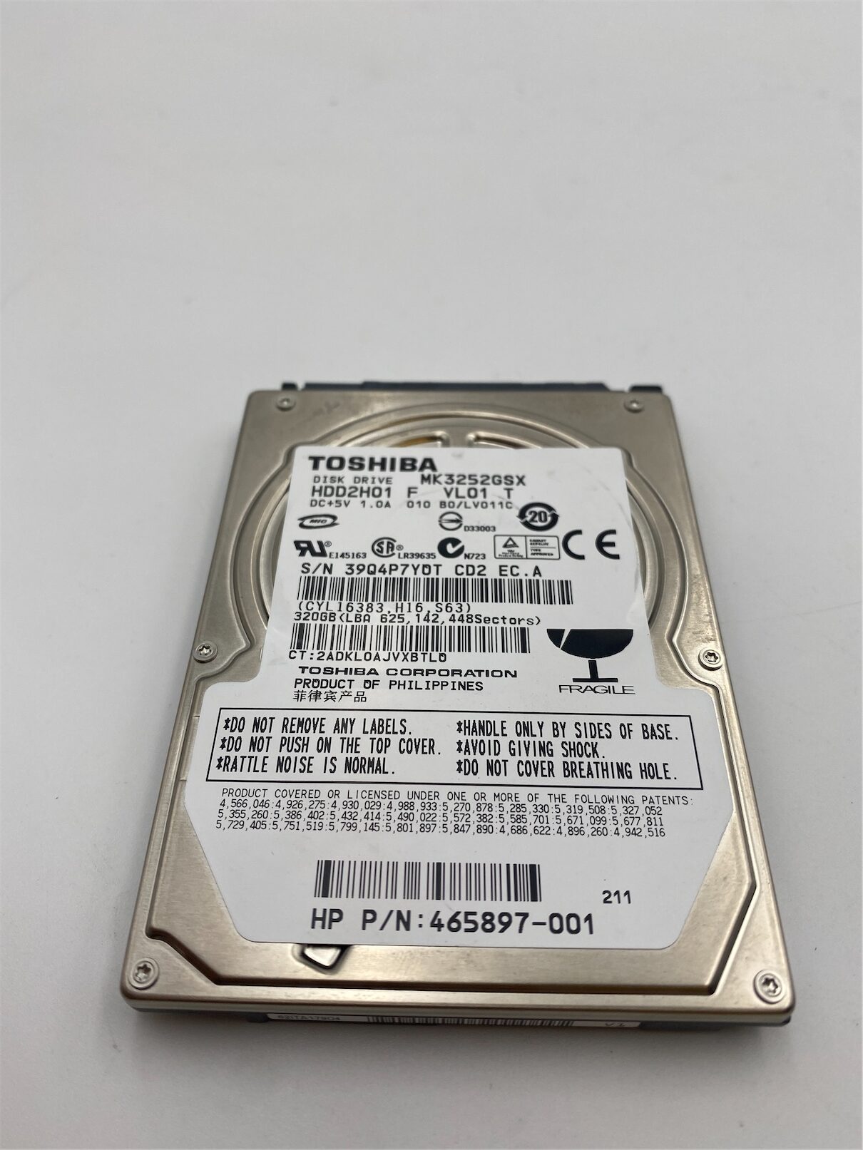 Toshiba SATA/3Nonenone 9.5mm 320GB 2.5in. 5400rpm MK3252GSX - Image 3