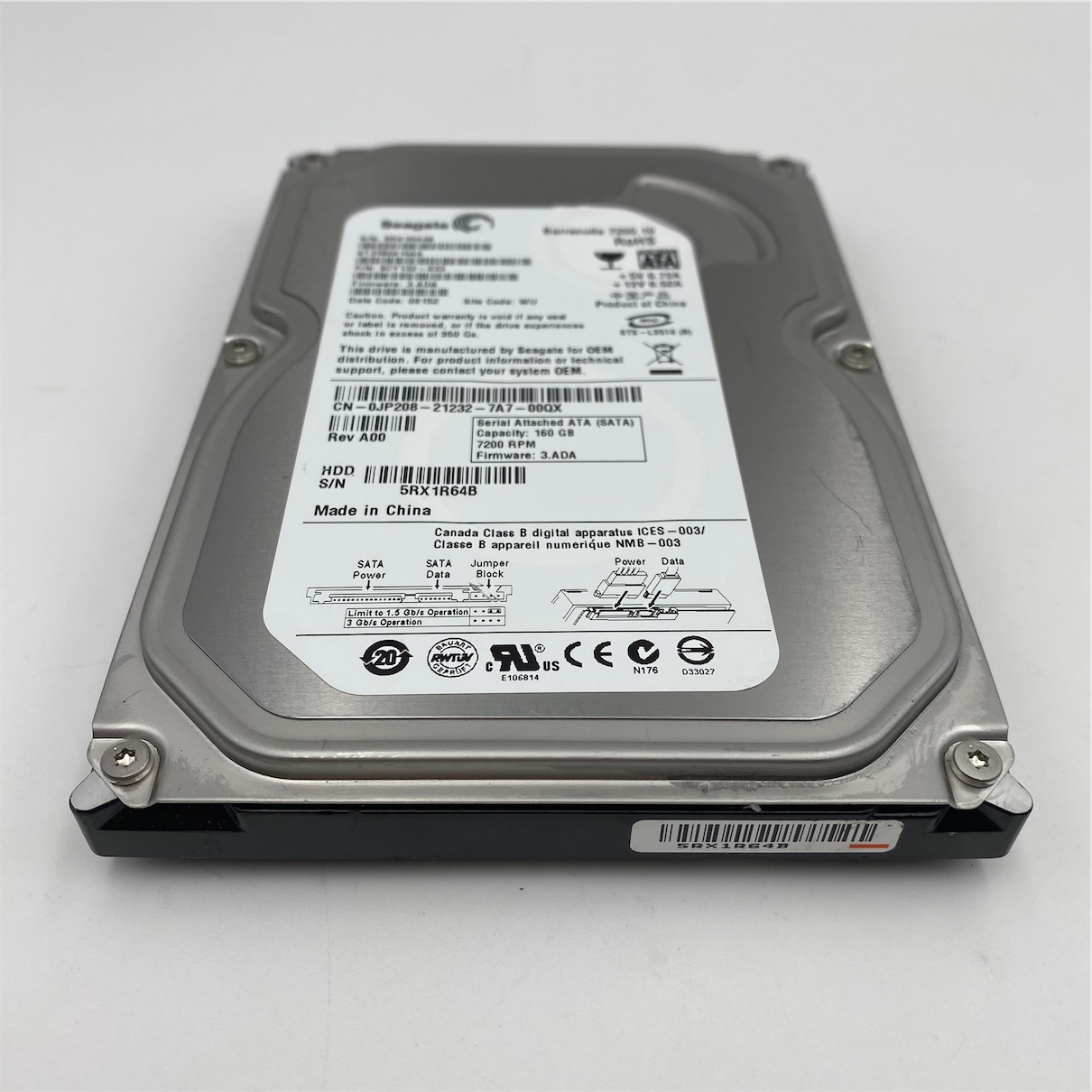 DELL 160GB 7.2K 3G 3.5INCH SATA HDD - Image 2