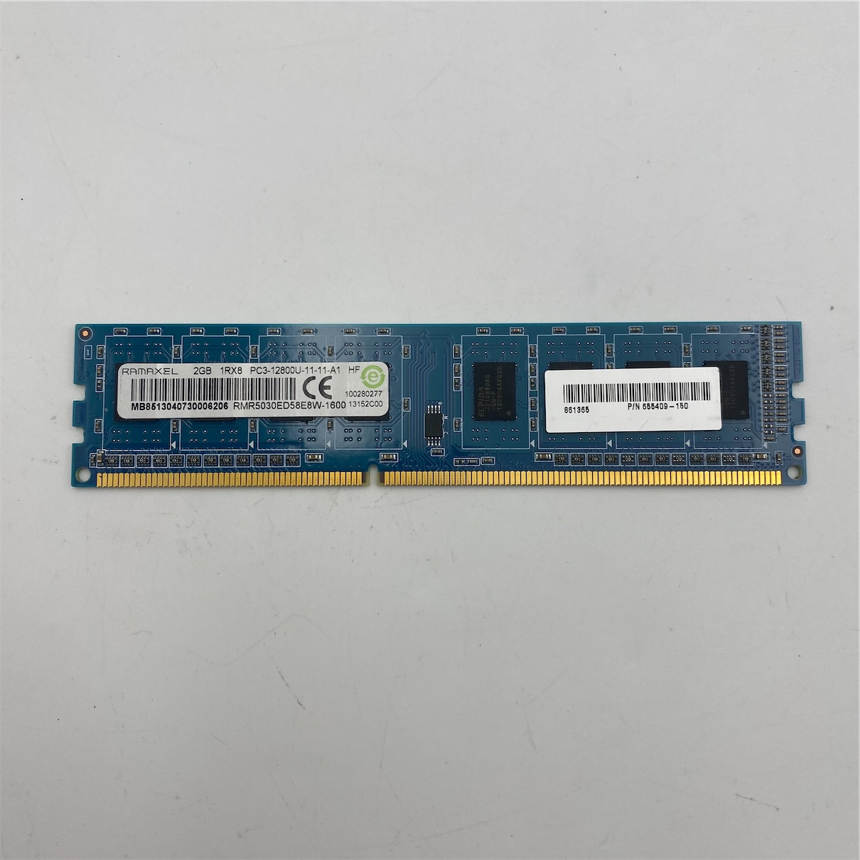HP 2GB PC3-12800U DDR3-1600 1RX8 N-ECC - Imagen 4