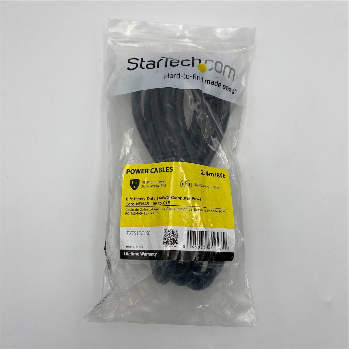 StarTech.com 8ft Heavy Duty 14AWG Computer Power Cord - Image 5