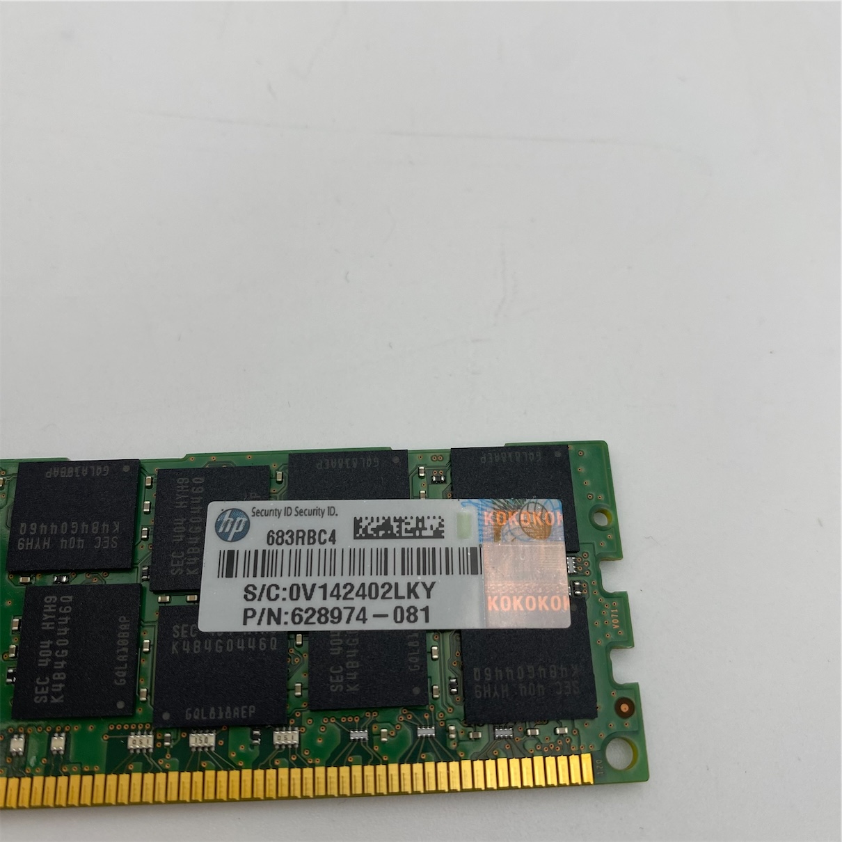HP 16GB (1*16GB) 2RX4 PC3L-10600R DDR3-1333MHZ 1.35V RDIMM 627812-B21 628974-081 - Imagen 6