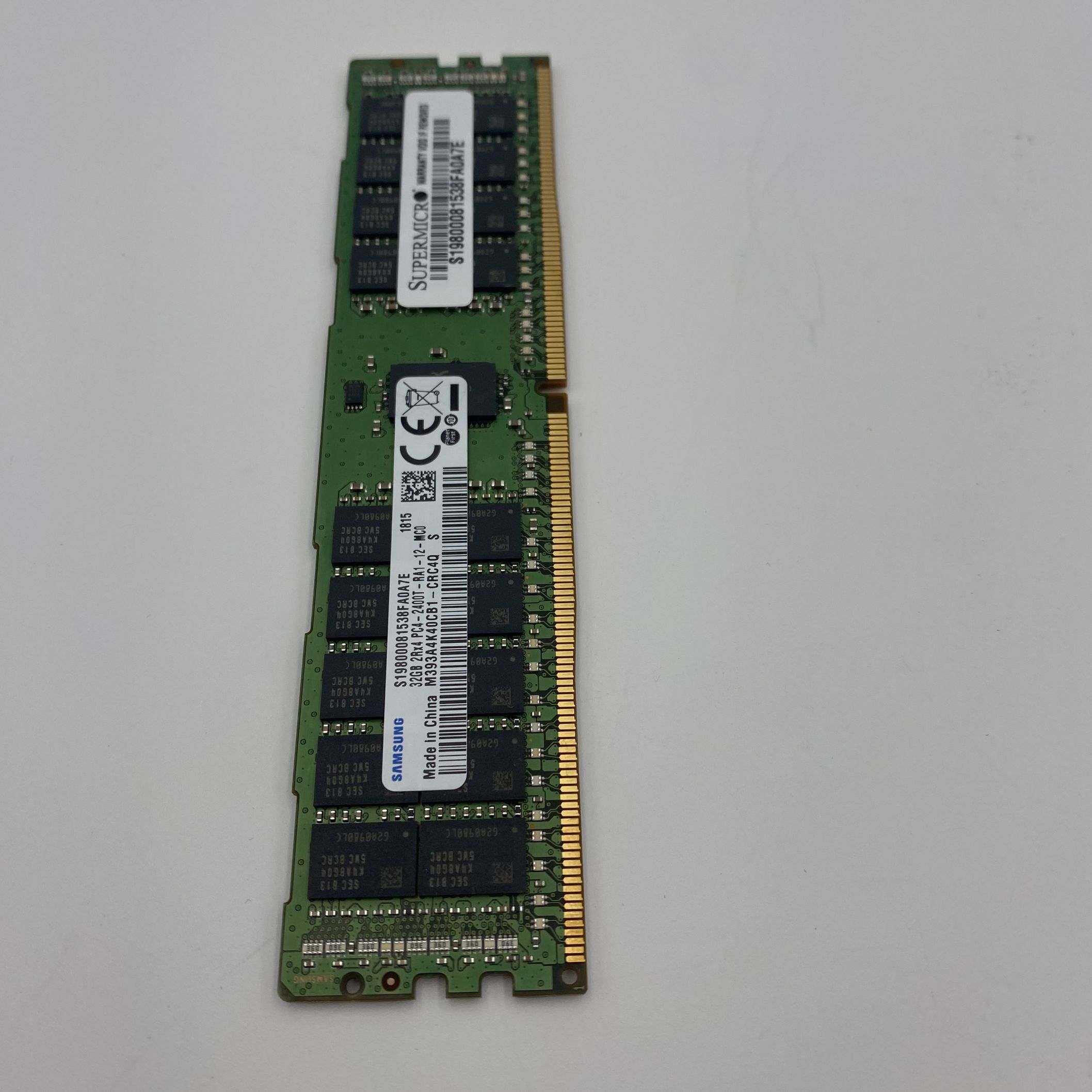 SAMSUNG 32GB (1x32GB) 2RX4 PC4-19200T-R DDR4-2400MHZ RDIMM M393A4K40CB1-CRC - Image 3