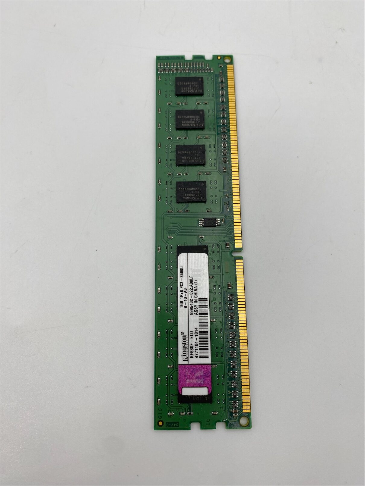 Kingston 1GB PC3-8500U DDR3-1066 1RX8 N-ECC - Imagen 2