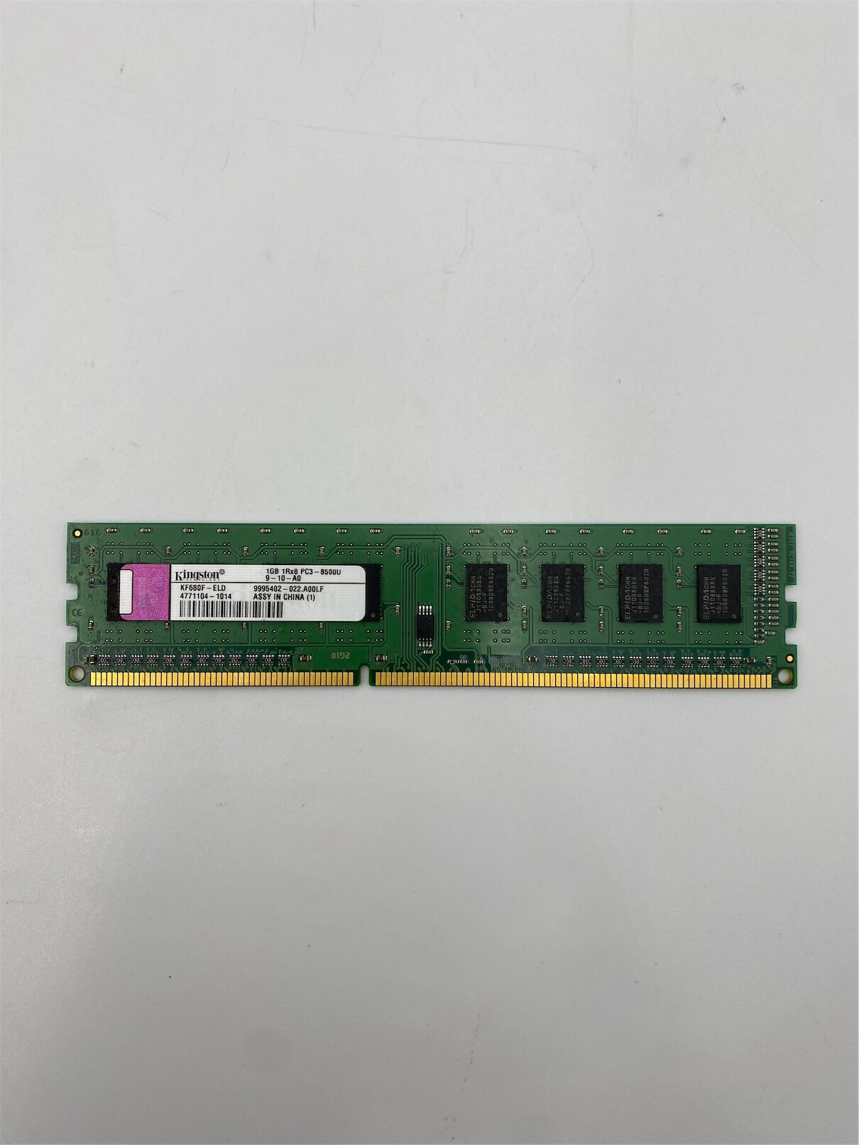Kingston 1GB PC3-8500U DDR3-1066 1RX8 N-ECC - Imagen 4