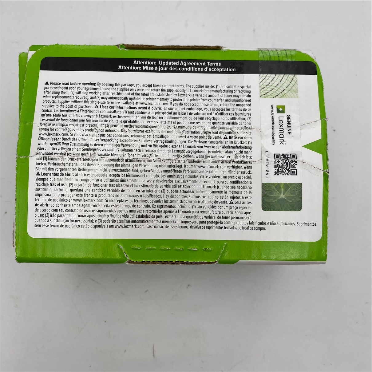 Lexmark 78C1UCE Cyan Ultra High Yield Contract Toner