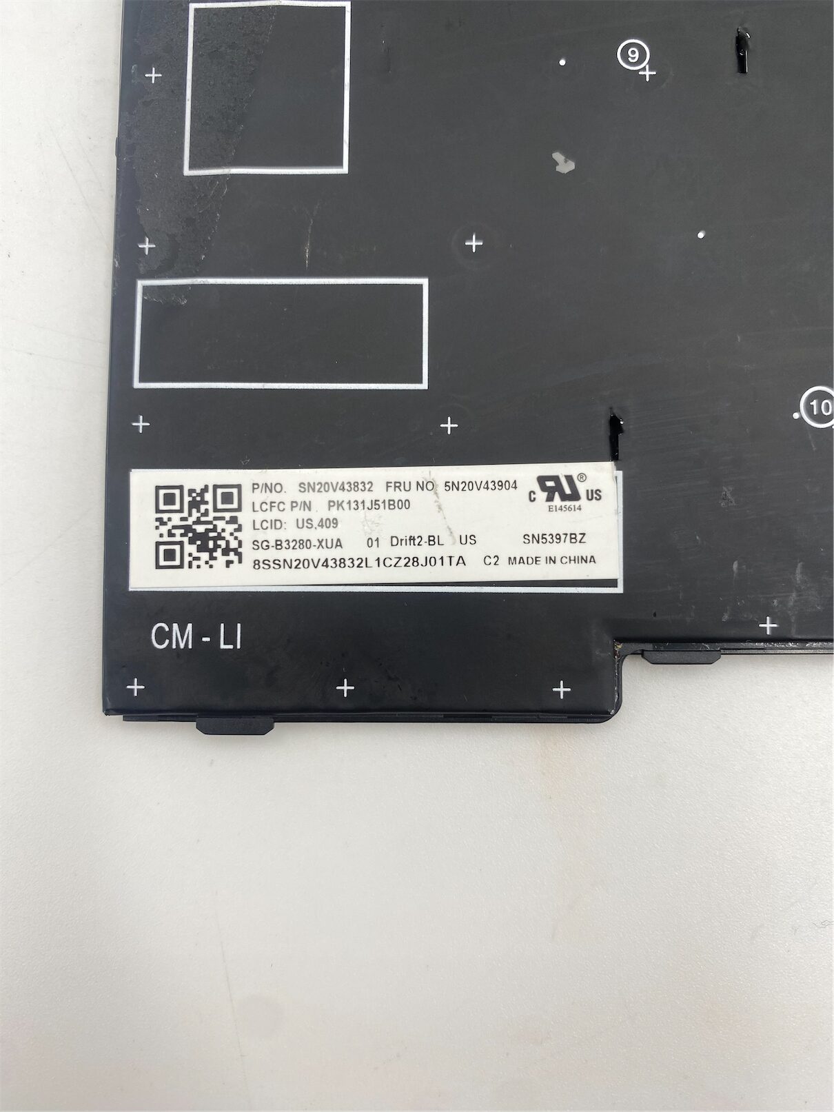 Lenovo Keyboard Internal,USA English,Black,Backlight - Image 9