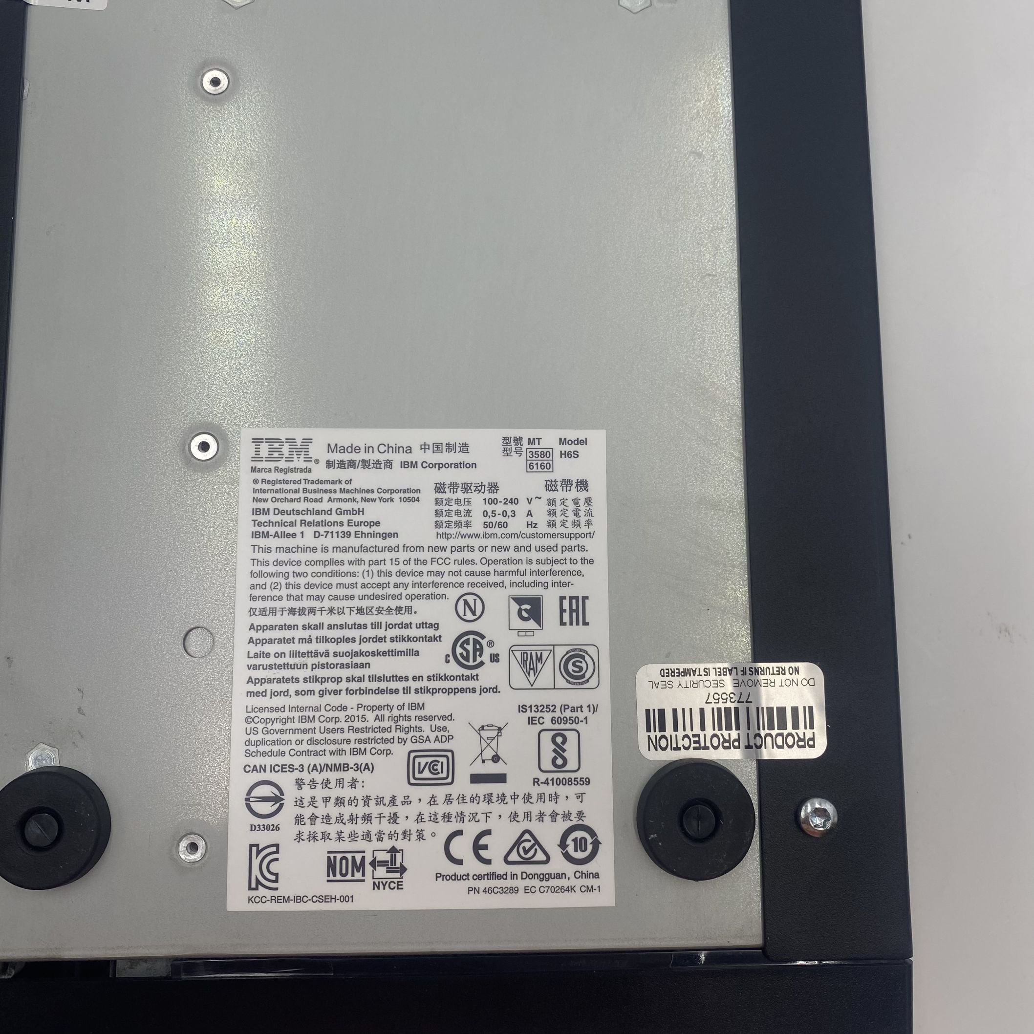 IBM Ultrium-6 LTO6 HH External SAS Tape Drive 46C2805 - Imagen 5