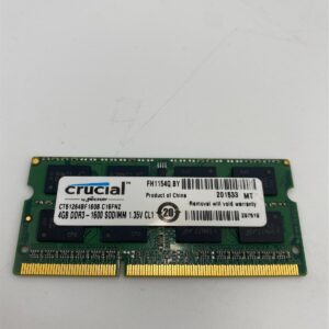 Crucial 4GB DDR3-1600 PC3-12800S 2Rx8 SODIMM