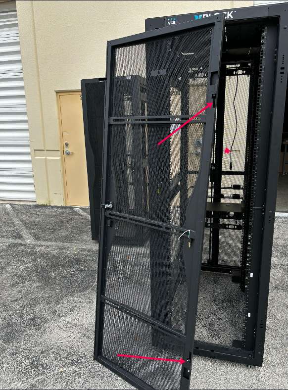 Panduit 42U Server Rack Cabinet Enclosure 700mmx42RUx1200mm "door hinge missing" - Image 8