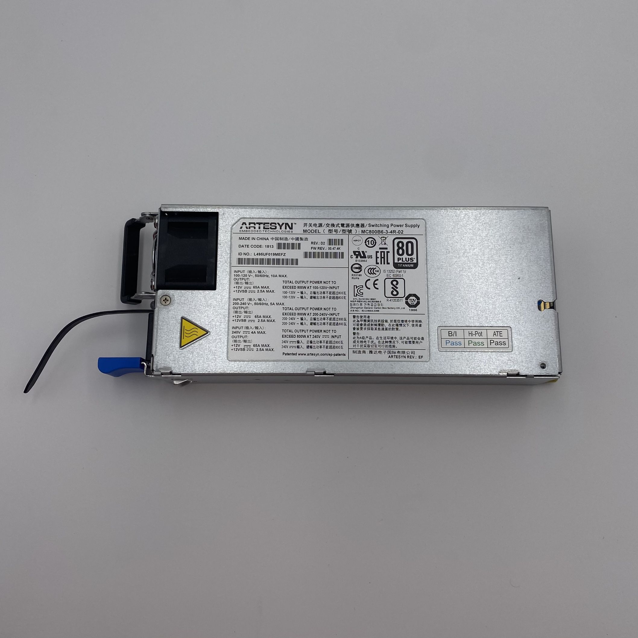 Artesyn 800W Switching Power Supply 80 Plus Titanium MC800B6-3-4R-02 - Imagen 3