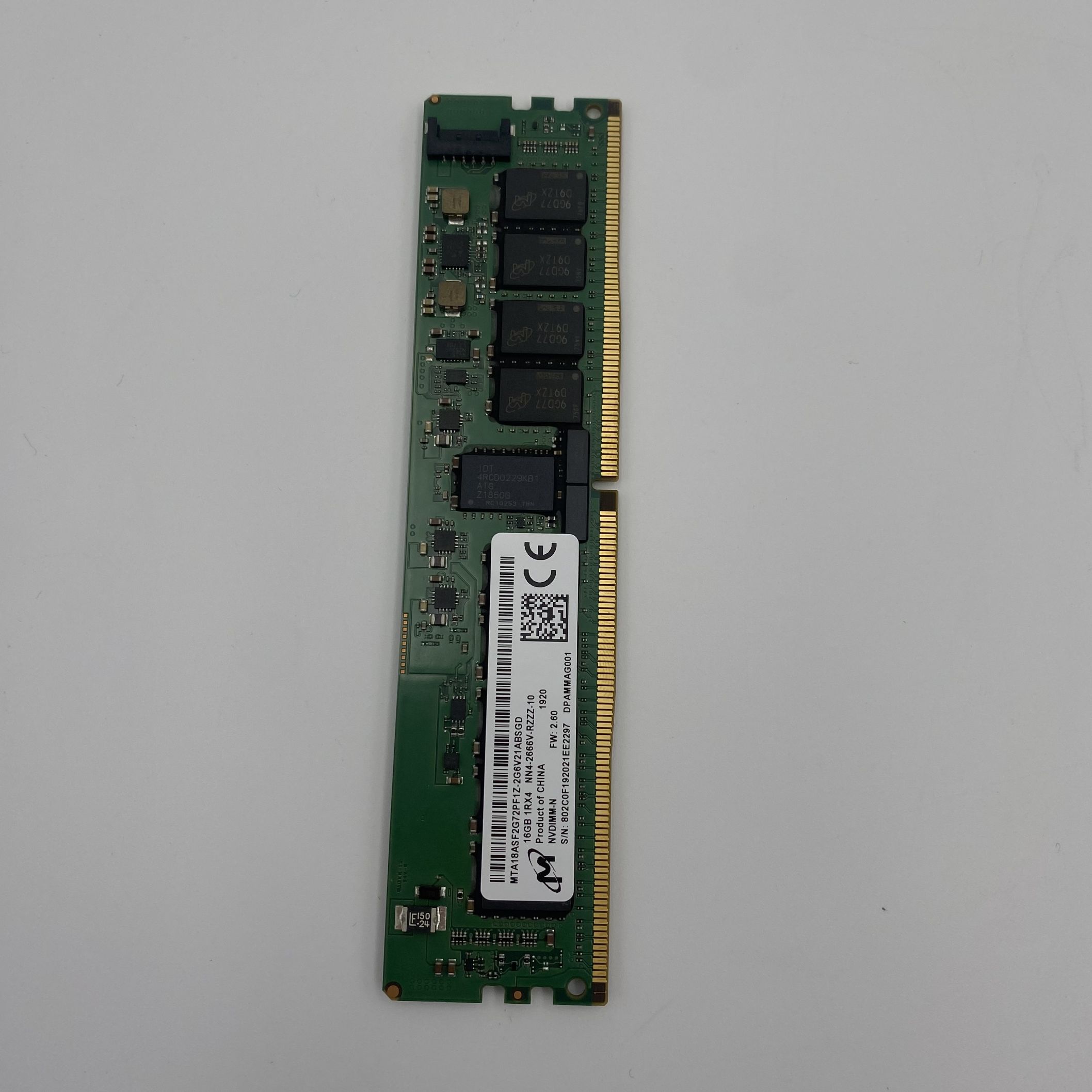 MICRON 16GB 1Rx4 NN4-2666V NVDIMM MTA18ASF2G72PF1Z-2G6V21ABSGD - Image 2