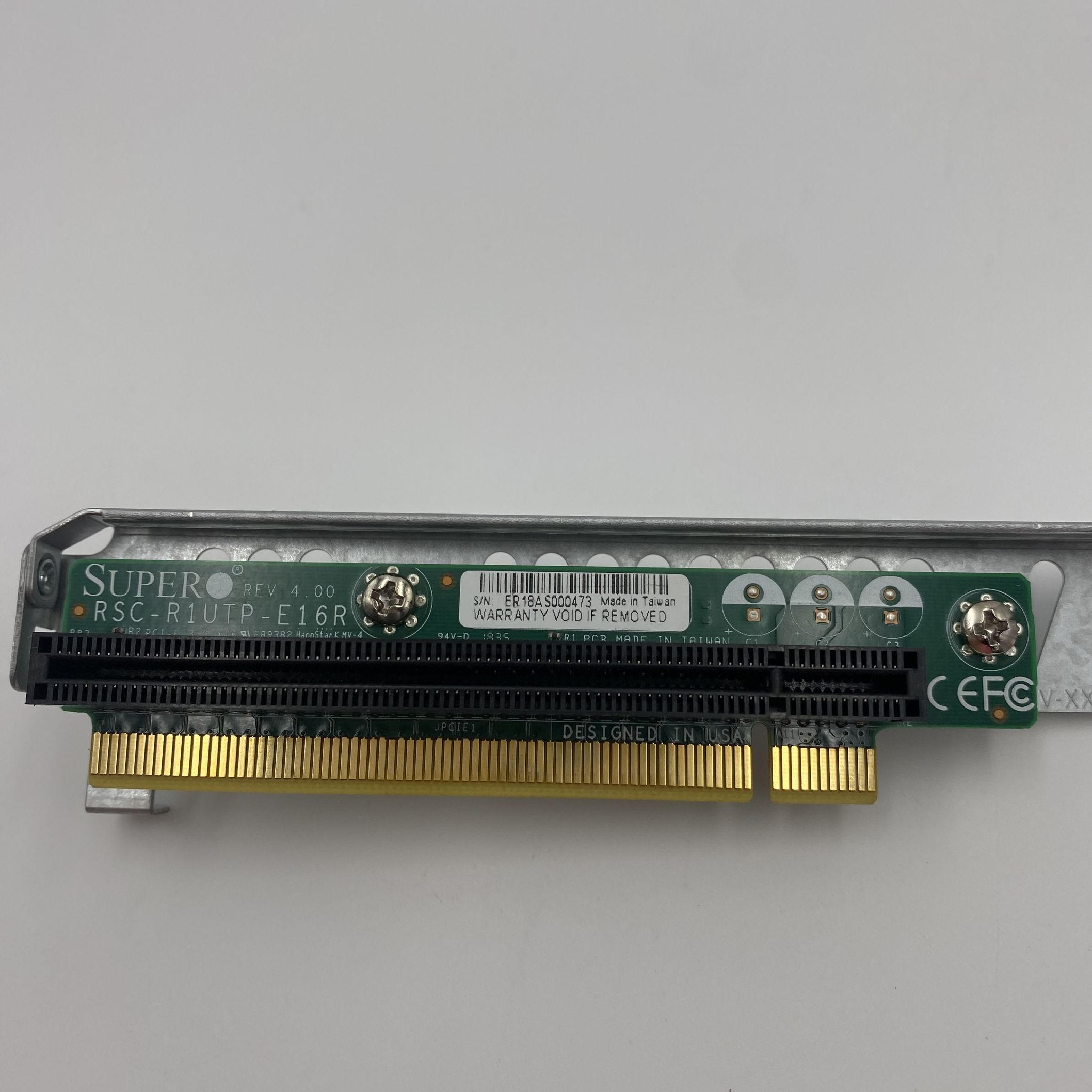 Supermicro 1-Slot PCIe X16 Riser Card RSC-R1UTP-E16R