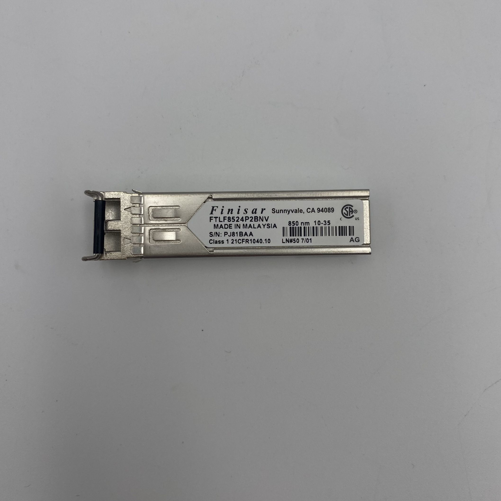 Finisar Shortwave 4GB SFP Fiber Optic Transceiver FTLF8524P2BNV