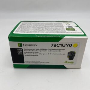 Lexmark 78C1UY0 Yellow Ultra High Yield Return Program Toner 78C1UY0-HY