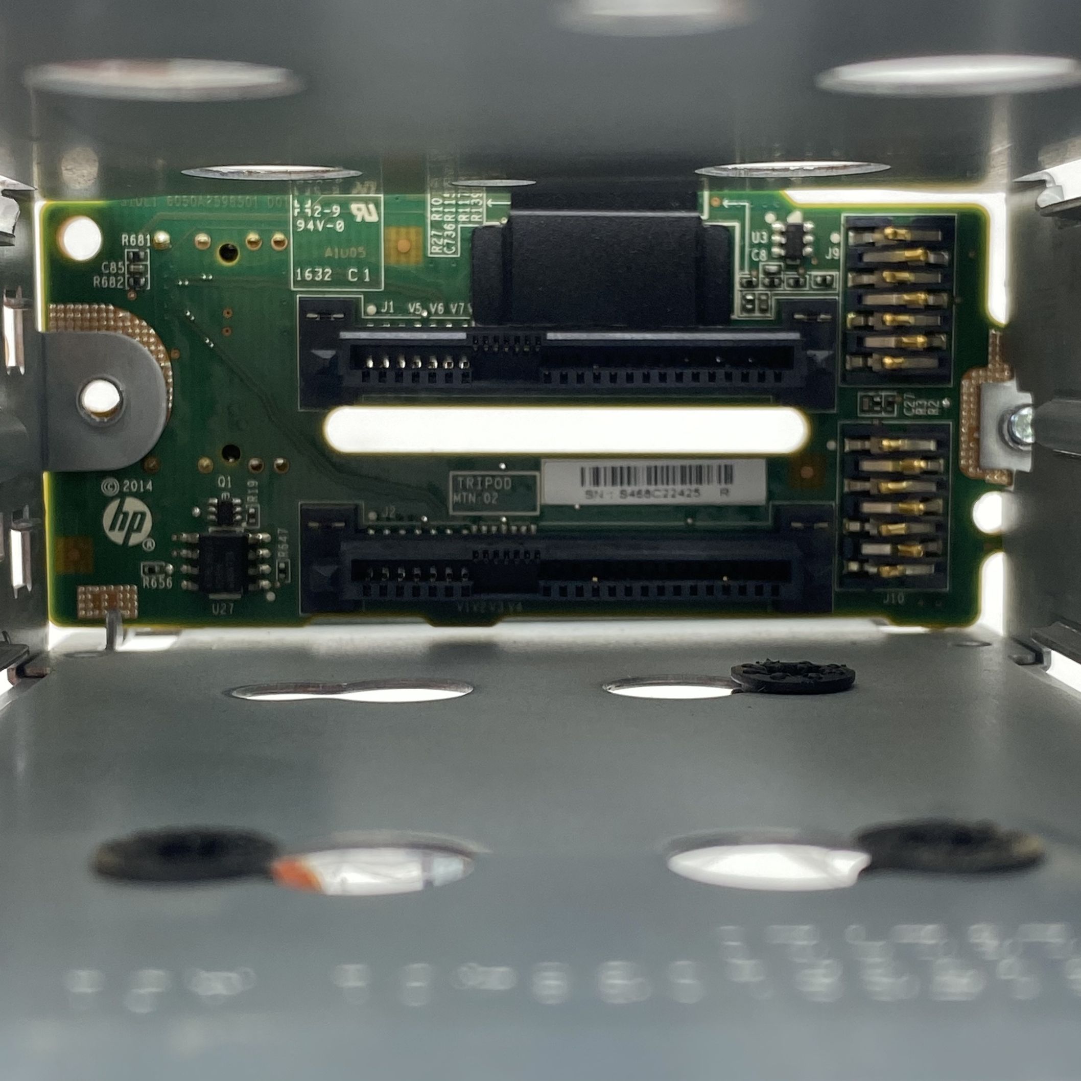 HP DL380 G9 2 BAY SSF HDD Backplane (with cage) 729826-001 777280-001 - Imagen 6