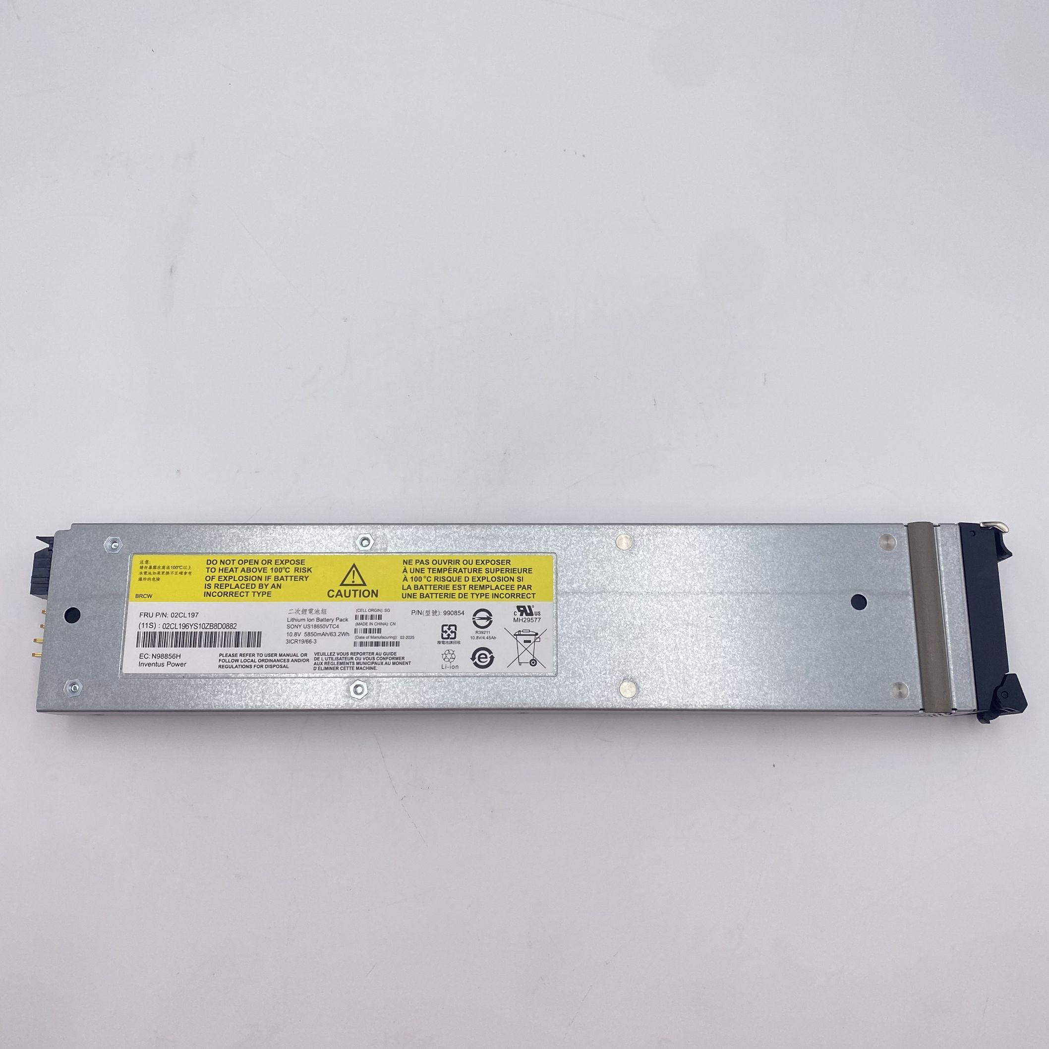 IBM FlashSystem 840/900 battery module Date Code: 02/2025 00DH517 02CL197 - Image 4