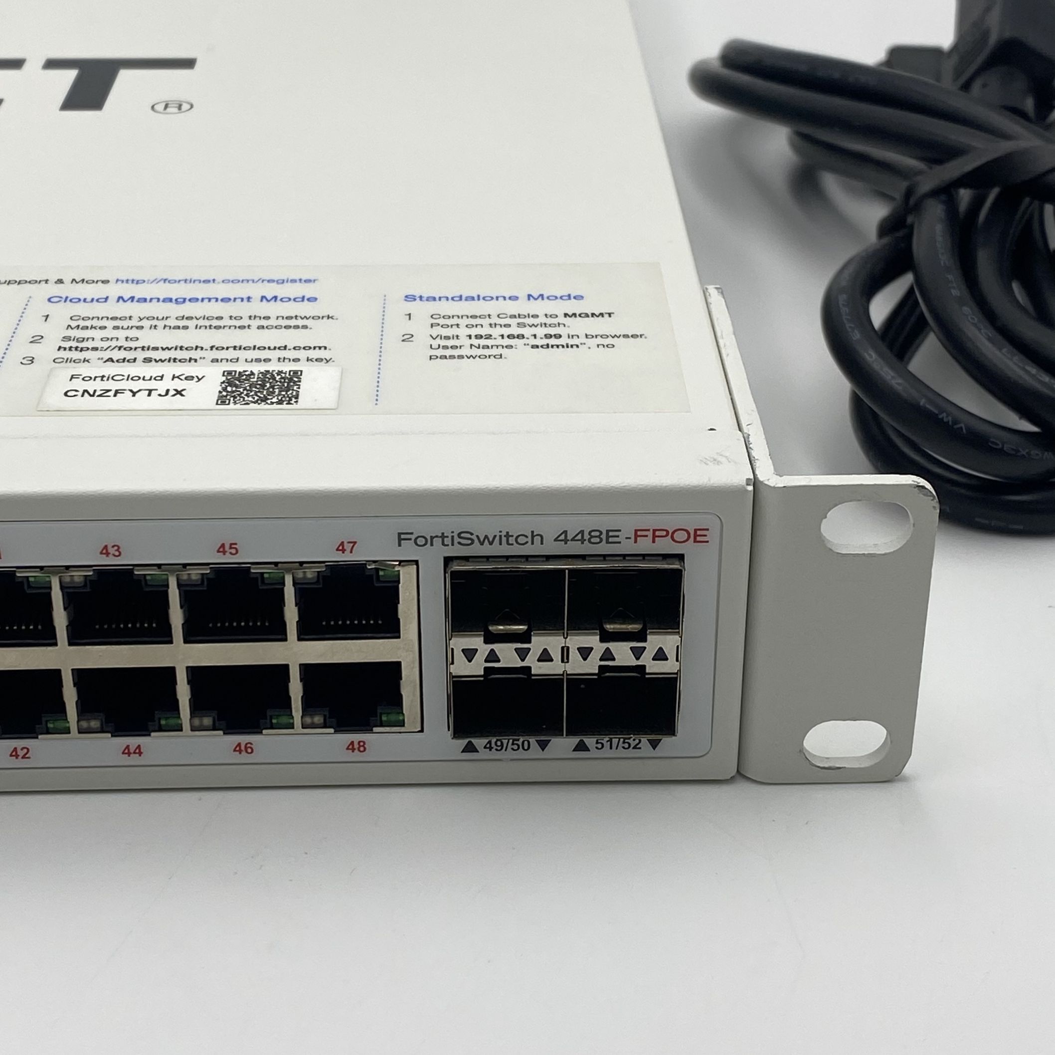 Fortinet Layer 2/3 FortiSwitch 48 port Gigabit PoE+ Switch FS-448E-FPOE - Image 4
