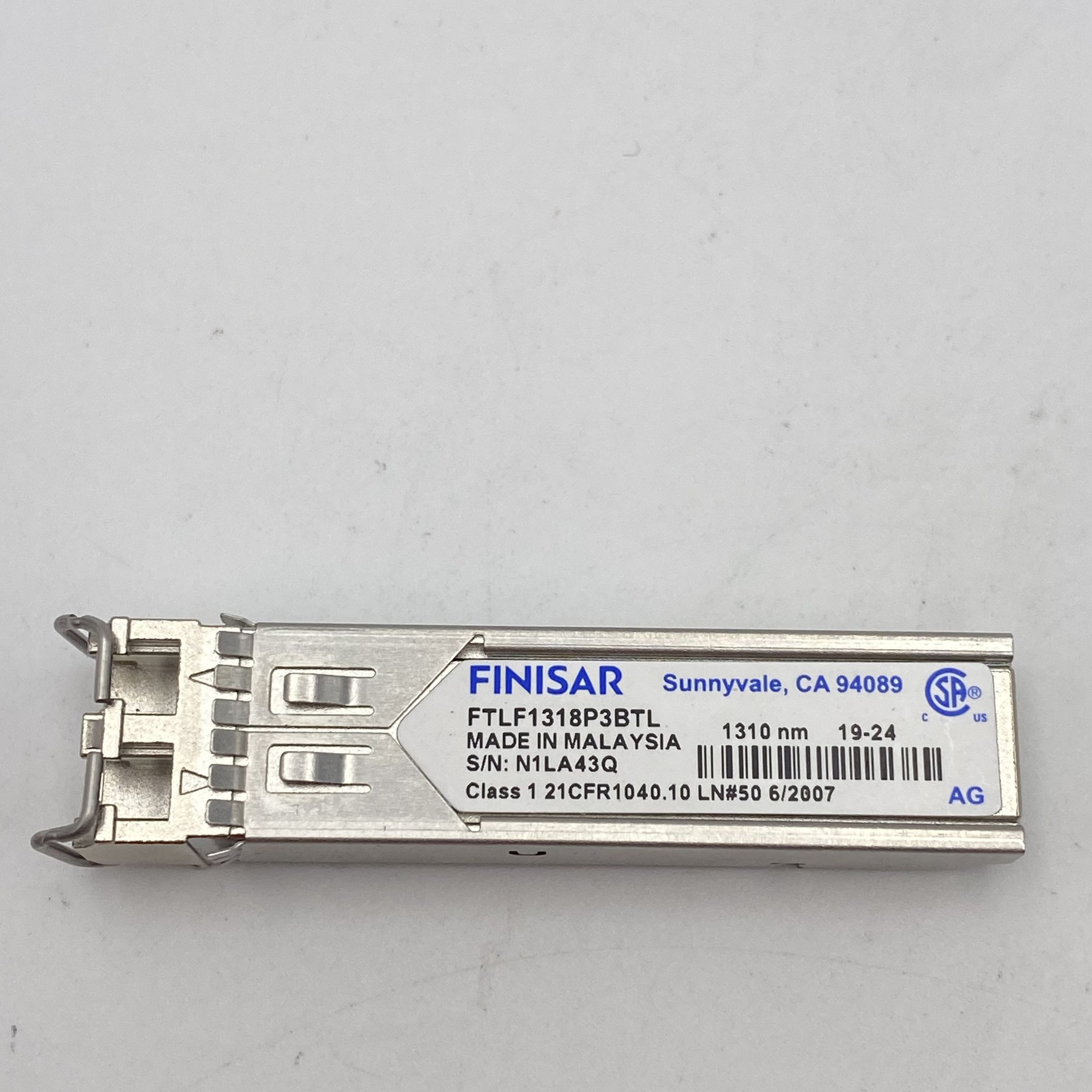 FINISAR 1000BASE-LX SFP TRANSCEIVER FTLF1318P3BTL - Image 3