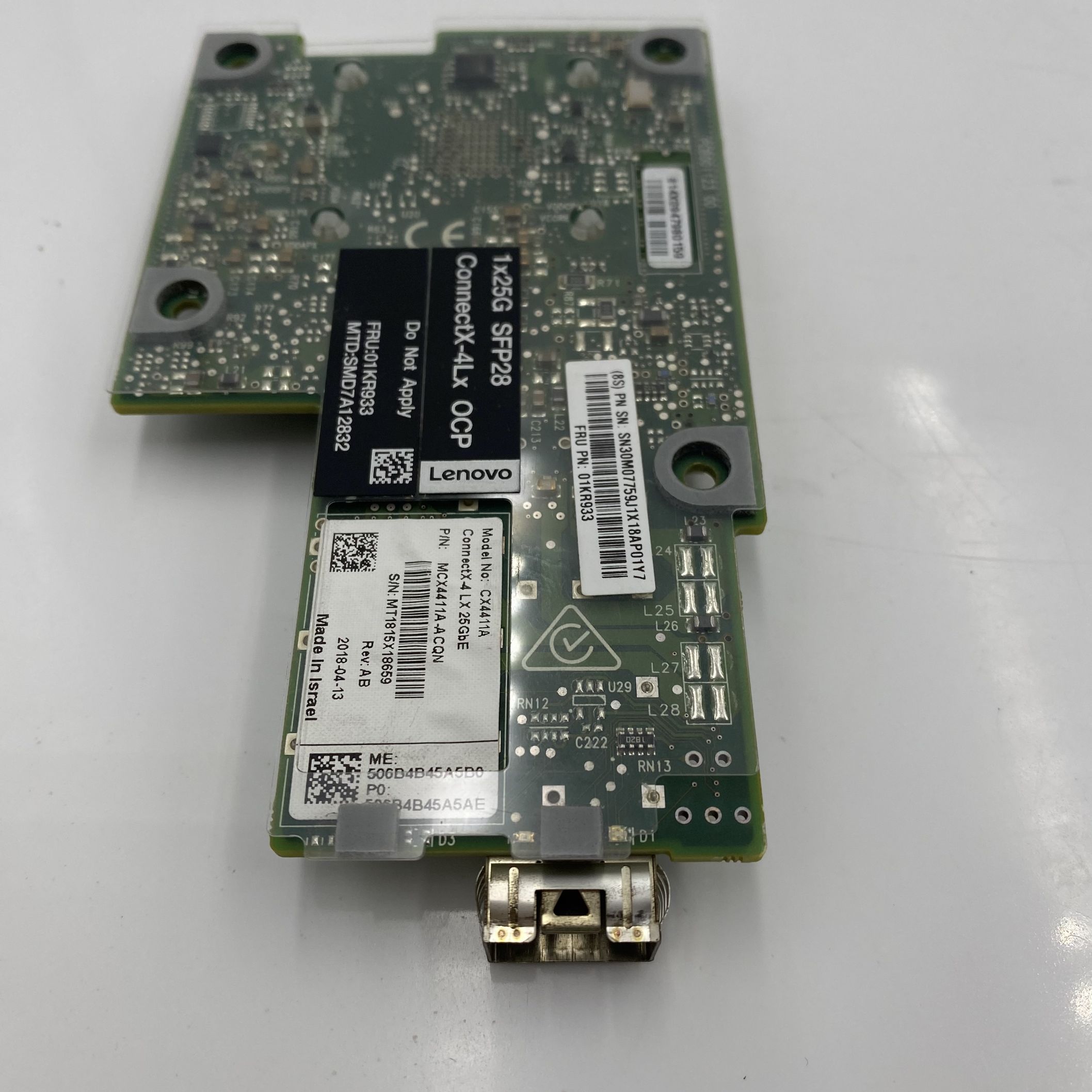 Lenovo 1 port 25G SFP28 NIC (NCSI, OCP) Mellanox *NO BRACKET* 01KR933 - Image 2