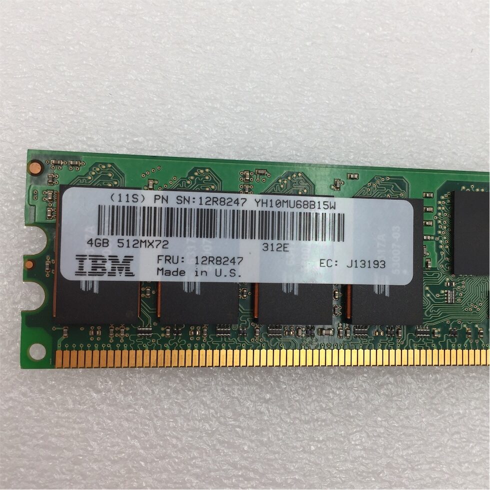 IBM 4GB 1X4GB PC2-4200 DIMM MT36HTJ51272M2Y-53E MT36HTJ51272M2Y-53EA1 12R8247 - Imagen 3