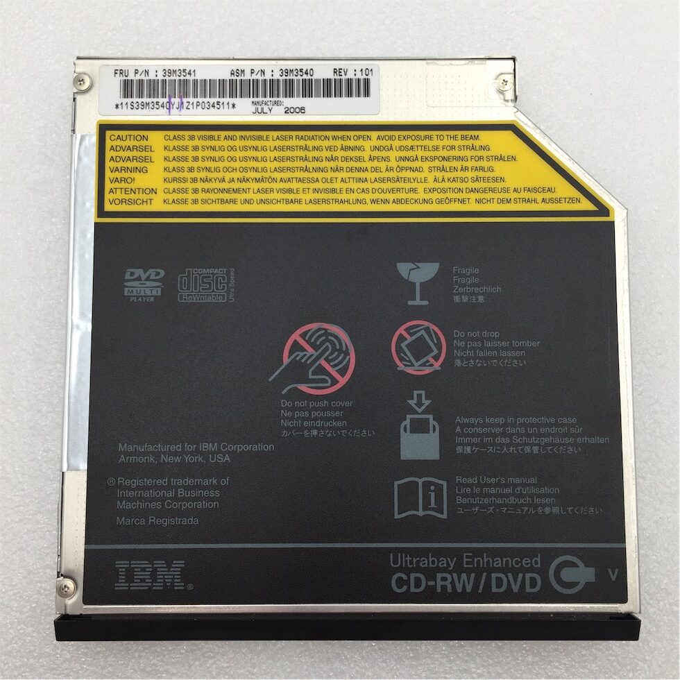 IBM OPTICAL DRIVE INTERNAL CD-RW / DVD SLIMLINE DRIVE - Imagen 8
