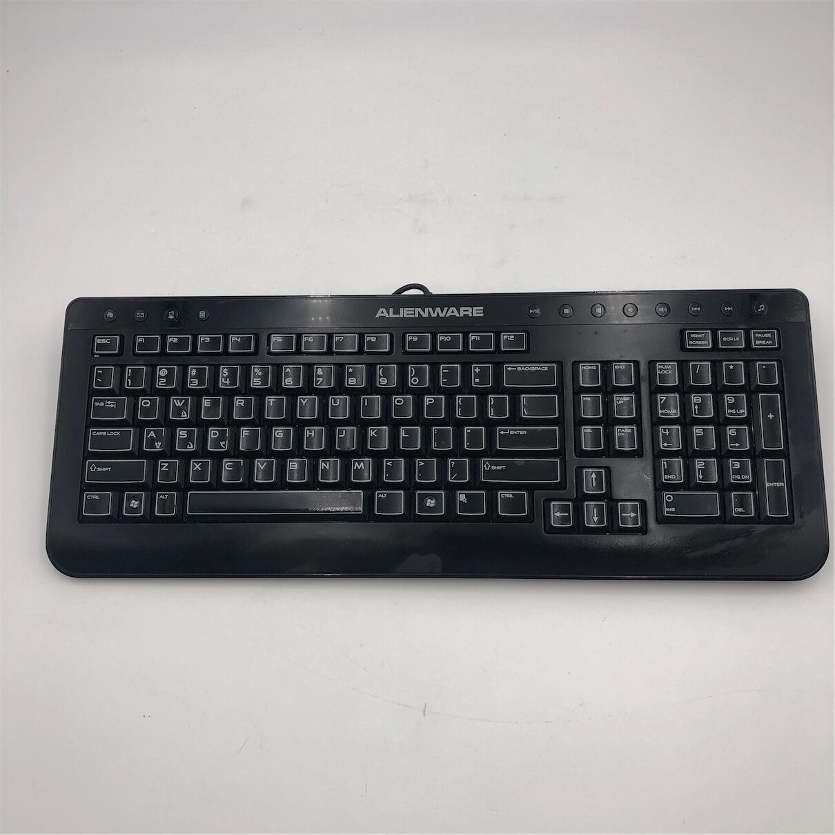 Alienware Black Multimedia Gaming Wired USB Keyboard - Image 4