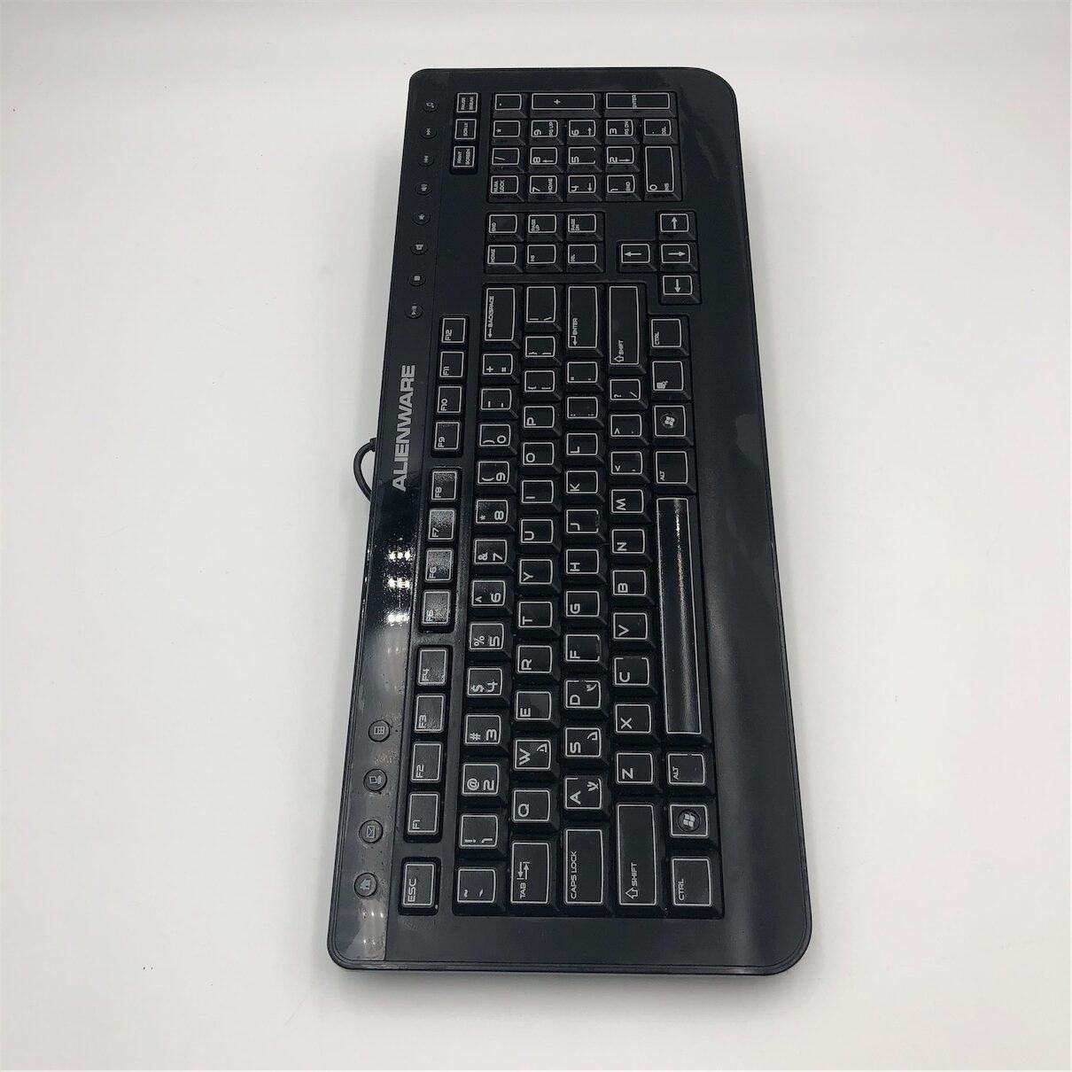 Alienware Black Multimedia Gaming Wired USB Keyboard - Image 2