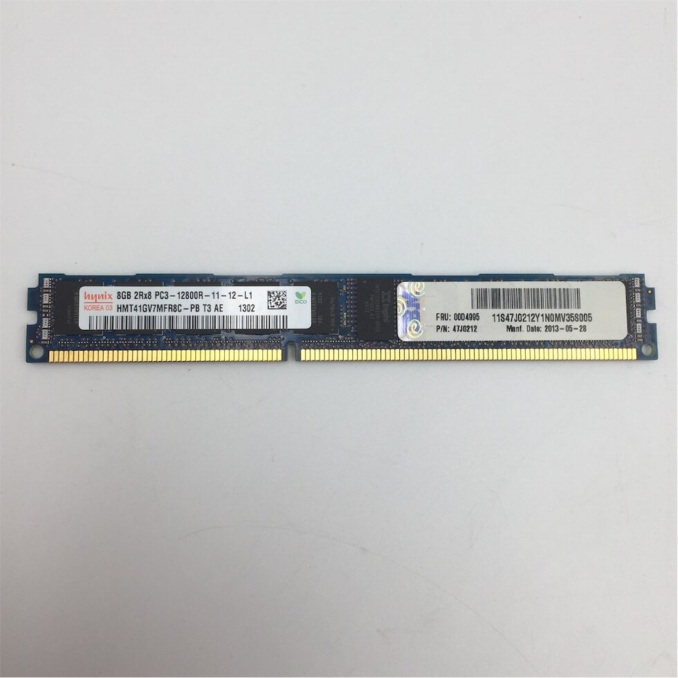 IBM 8GB (1x8GB) 2RX8 PC3-12800R DDR3-1600MHZ RDIMM