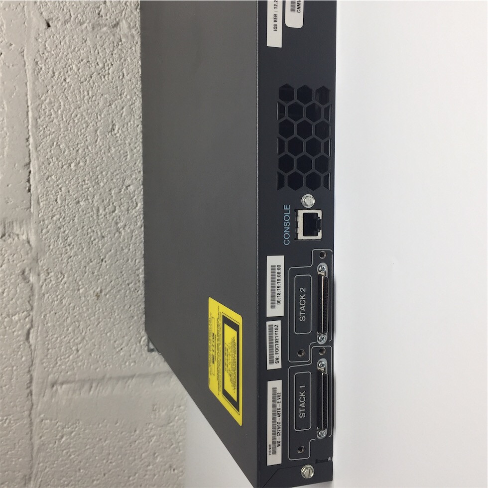 Cisco 3750G Series 48-Port Gigabit Switch w/ Rack Ears WS-C3750G-48TS-E - Image 5