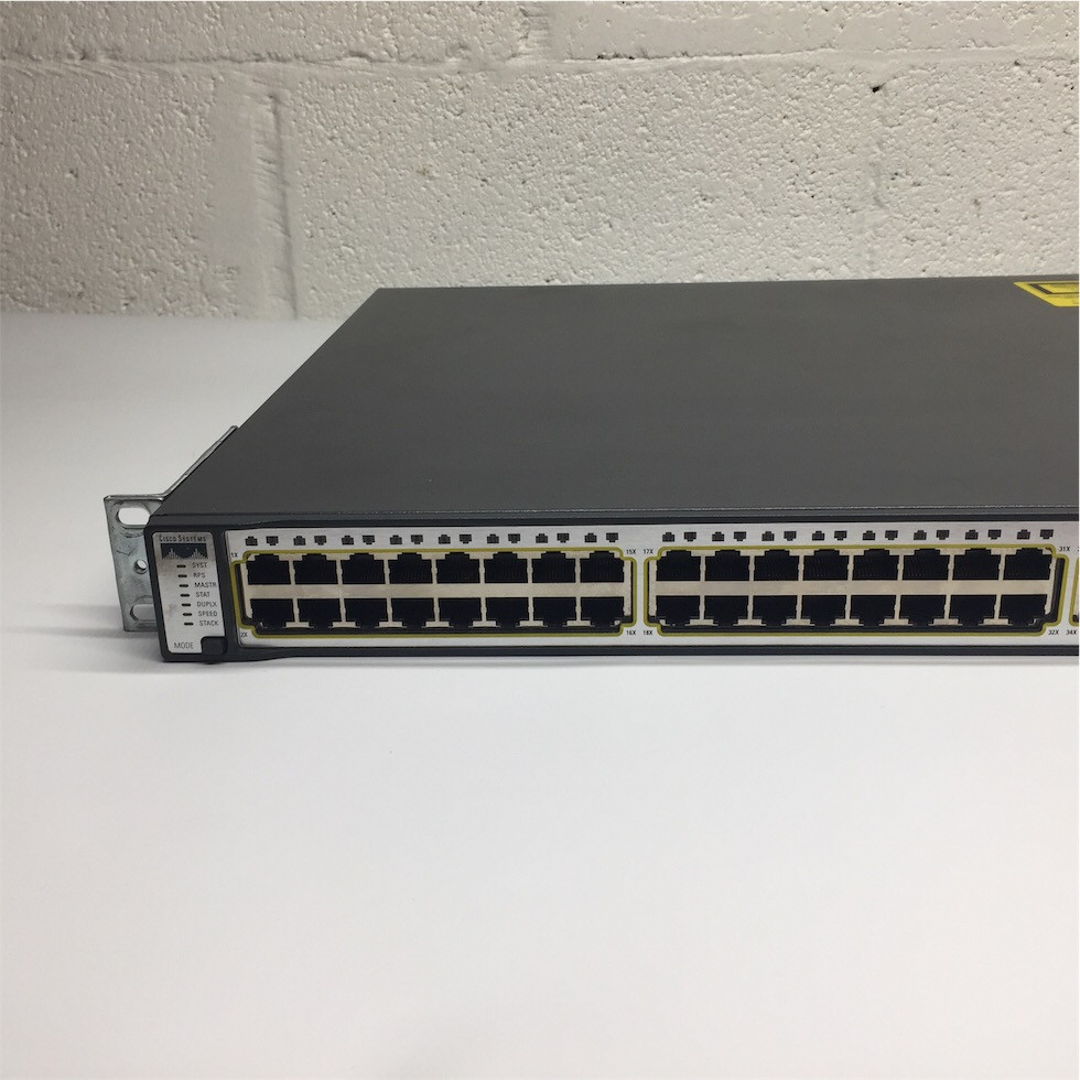 Cisco 3750G Series 48-Port Gigabit Switch w/ Rack Ears WS-C3750G-48TS-E - Image 6