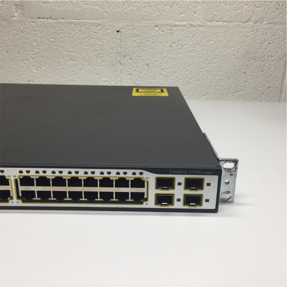 Cisco 3750G Series 48-Port Gigabit Switch w/ Rack Ears WS-C3750G-48TS-E - Image 7