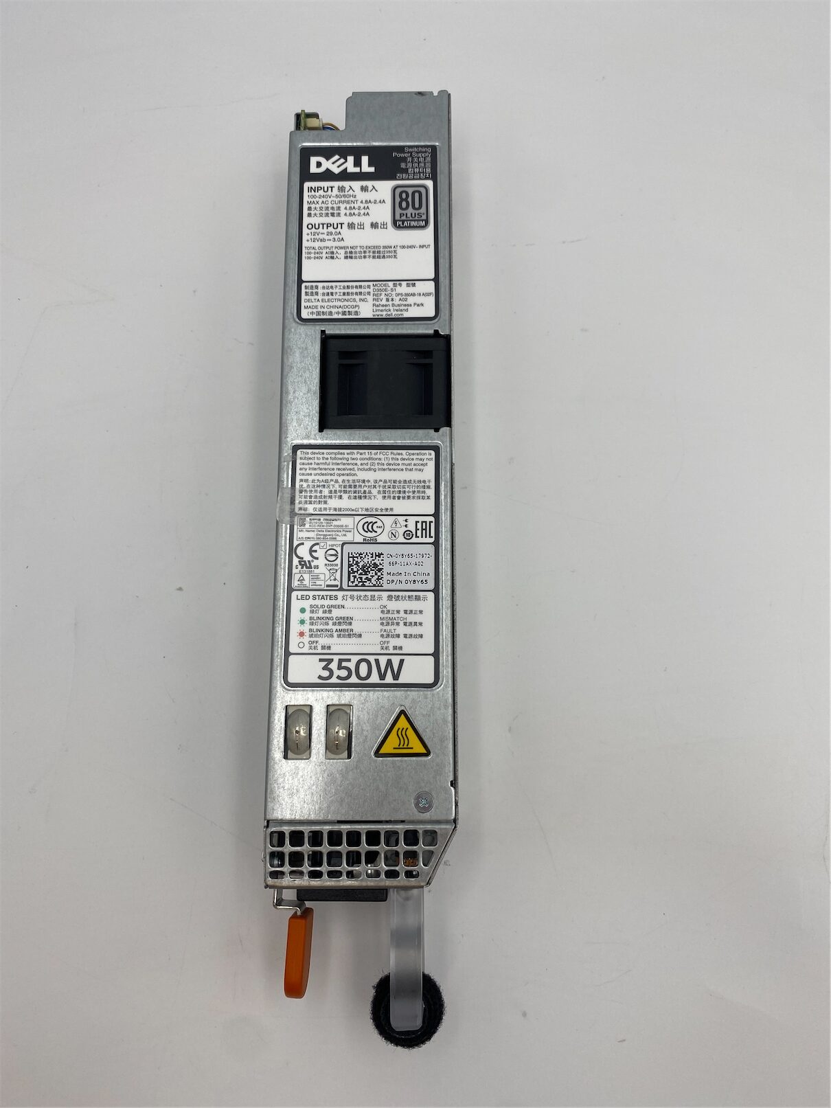 DELL R420 R320 350W 80PLUS PLATINUM POWER SUPPLY 0Y8Y65 Y8Y65 - Imagen 4