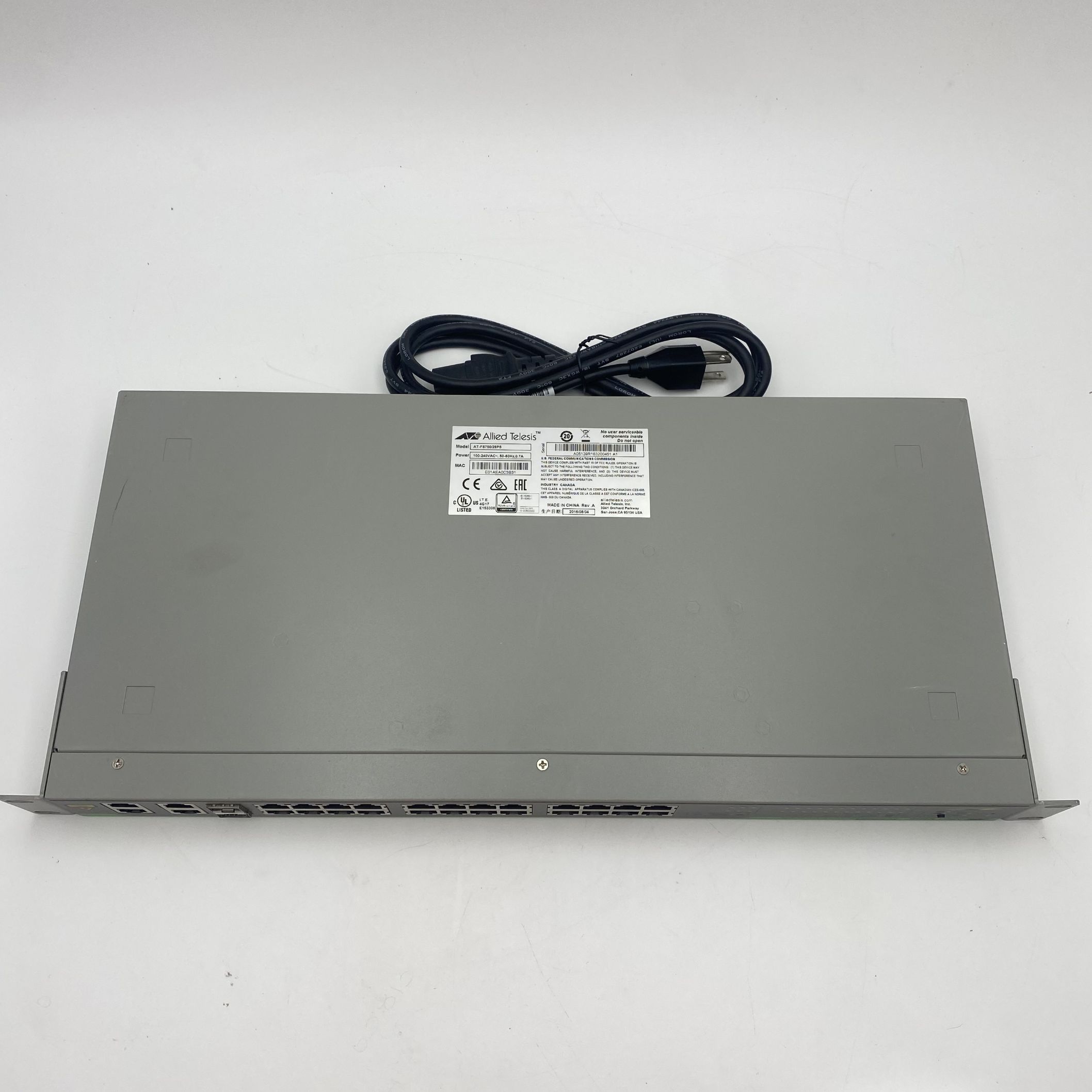 Allied Telesis 24 Port Fast Ethernet Web Smart POE+ Switch AT-FS750/28PS - Imagen 3