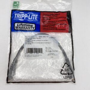 Tripp Lite Cat6 Gigabit Molded (UTP) RJ45 M/M POE 1ft Gray N201-001-GY